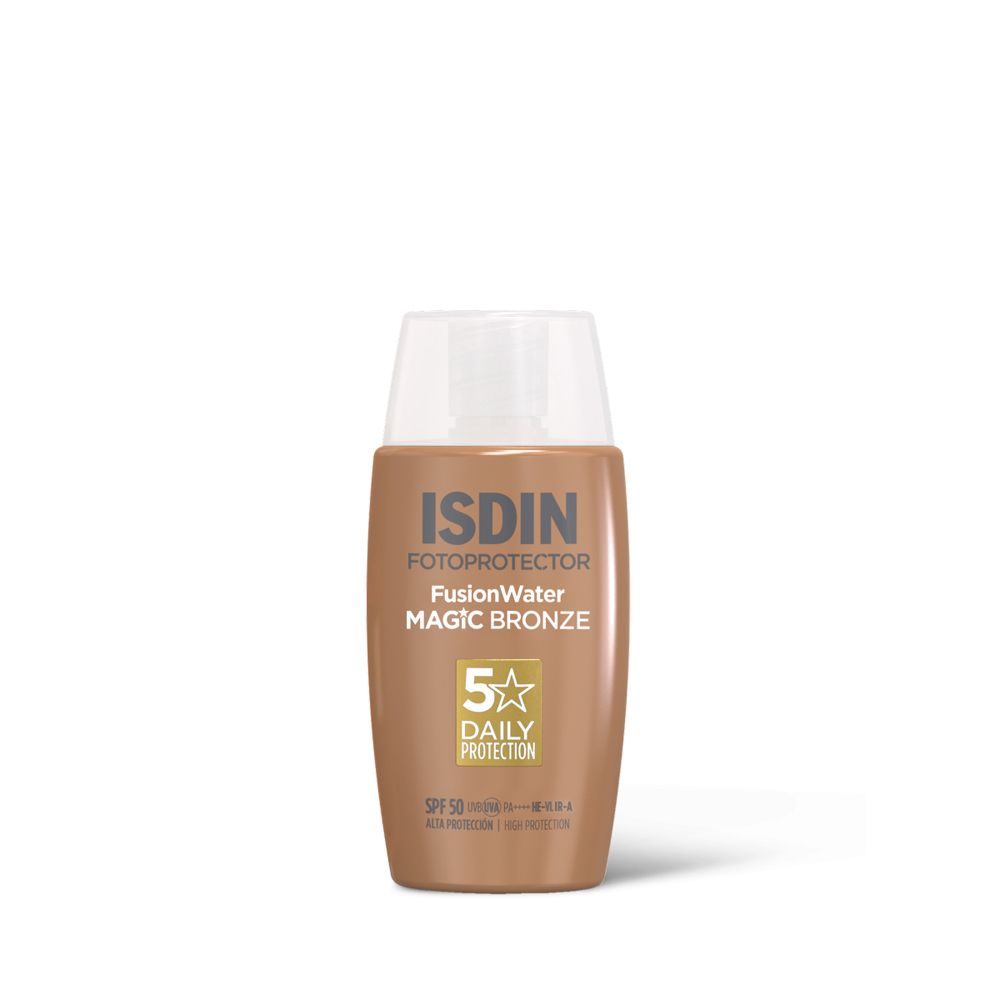 ISDIN Fusion Water Magic Bronze Crema Solare Viso Colorata SPF50