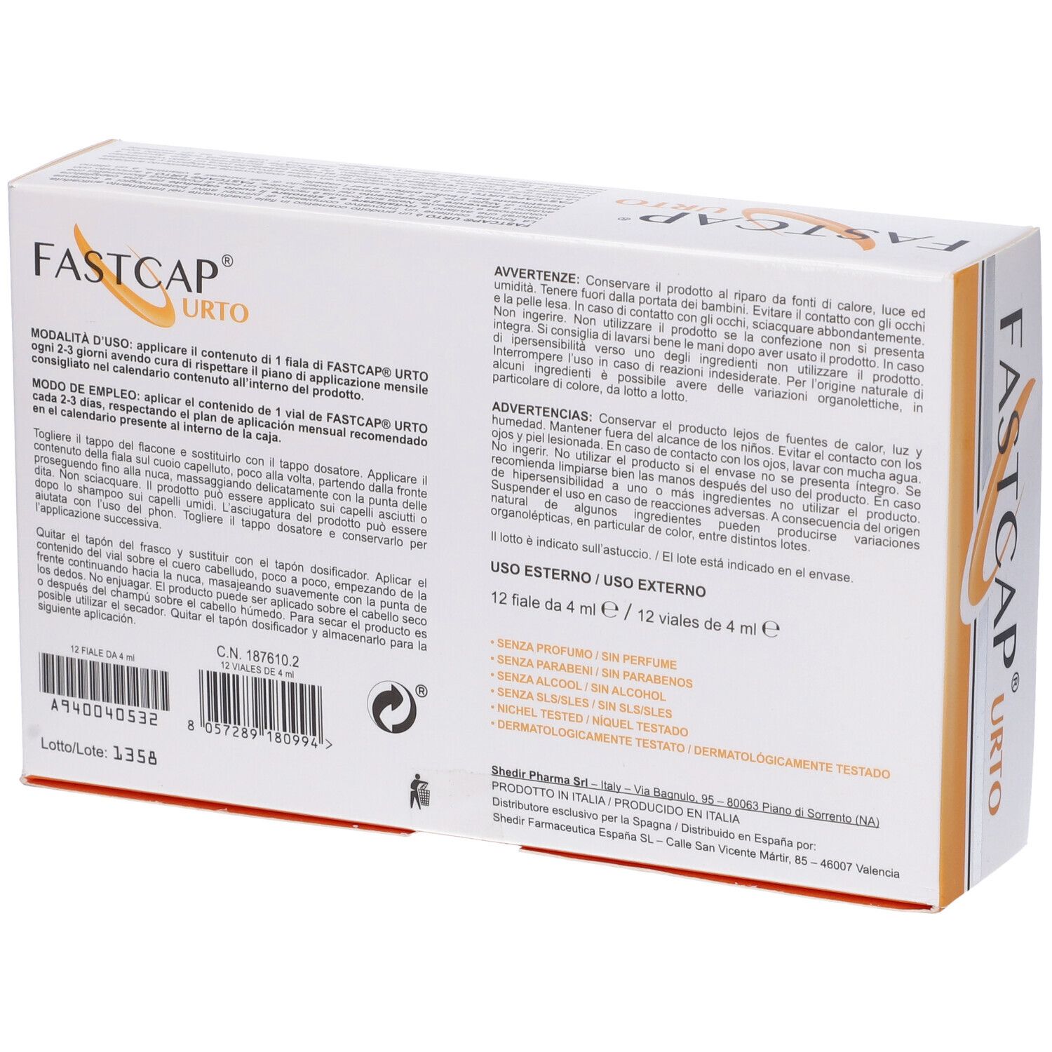 Fastcap 12 Fiale Urto 48 Ml