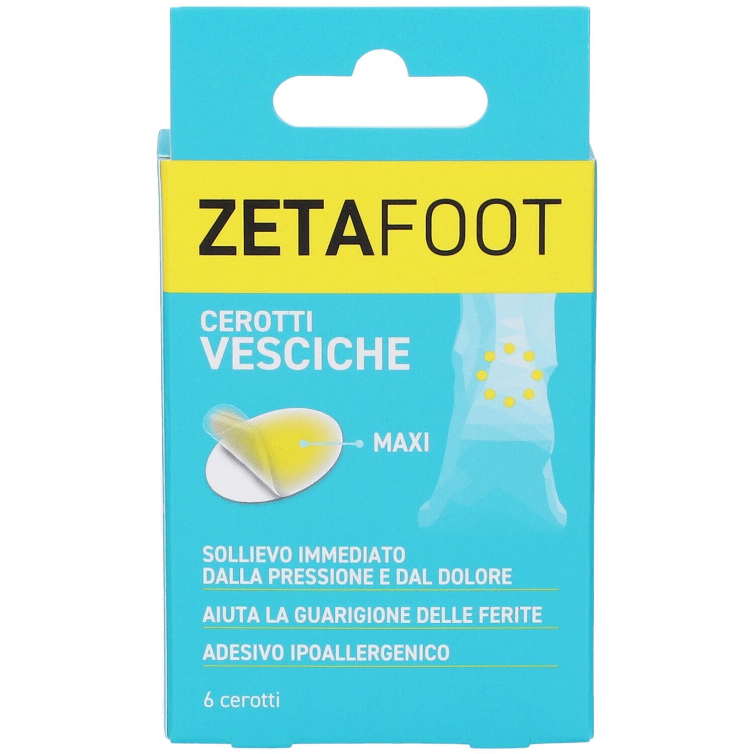 Zetafoot Cerotto Idrocolloidale Vesciche 6 Pezzi