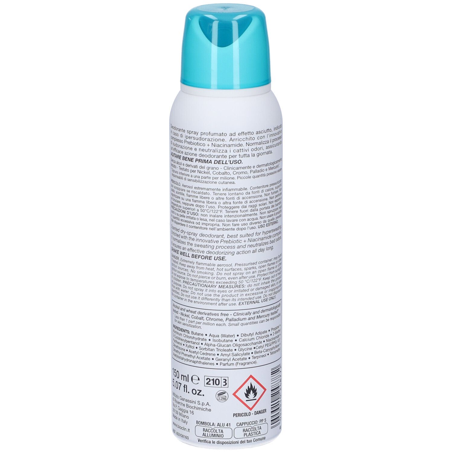 Bioclin Deo Control Spray Dry Deodorante Sudorazione Intensa