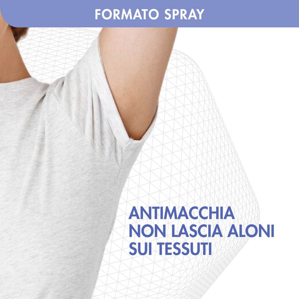 Testo: Antimacchia, non lascia aloni sui tessuti.