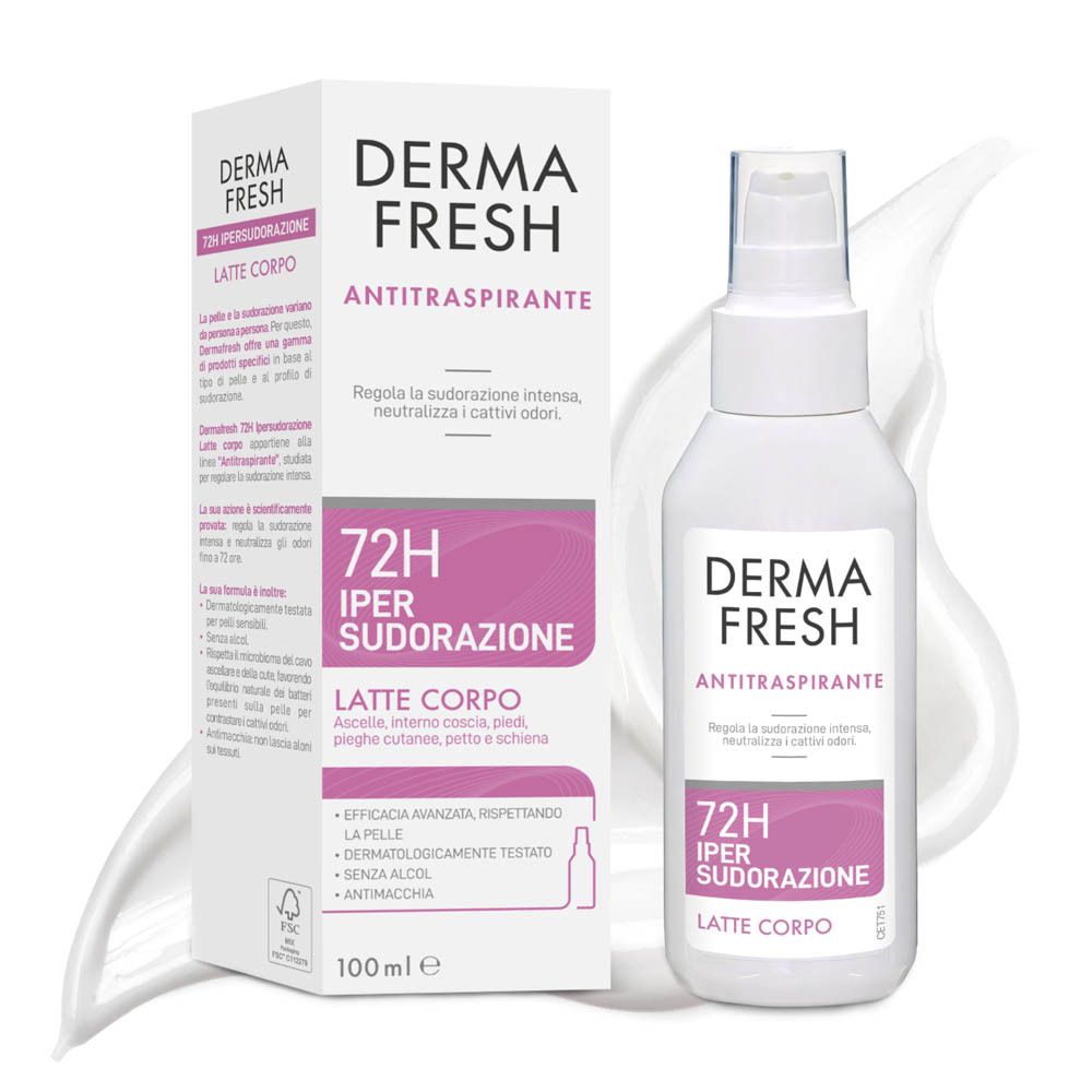 Dermafresh 72H Ipersudorazione Latte Corpo