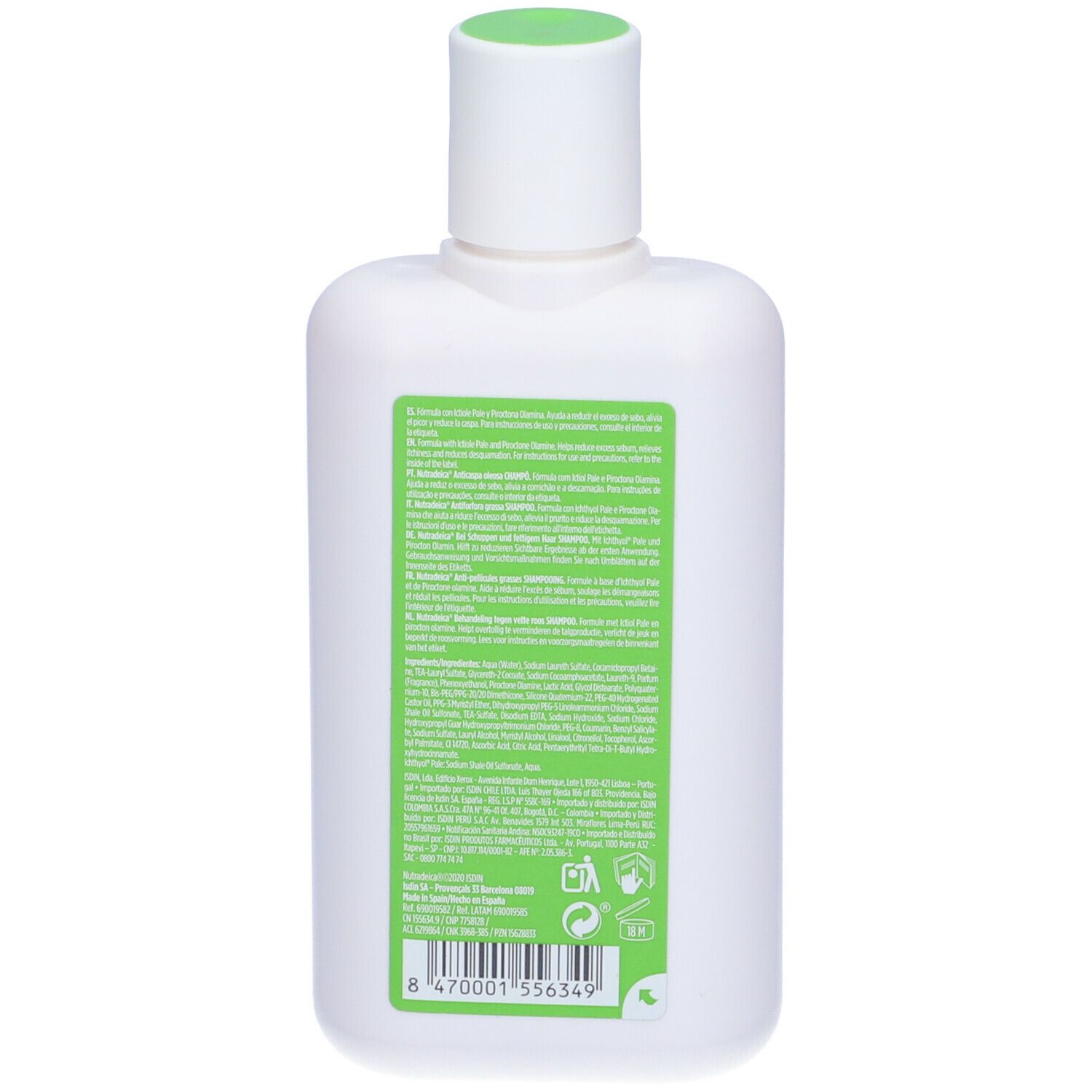 ISDIN Nutradeica Shampoo dermatologico antiforfora grassa