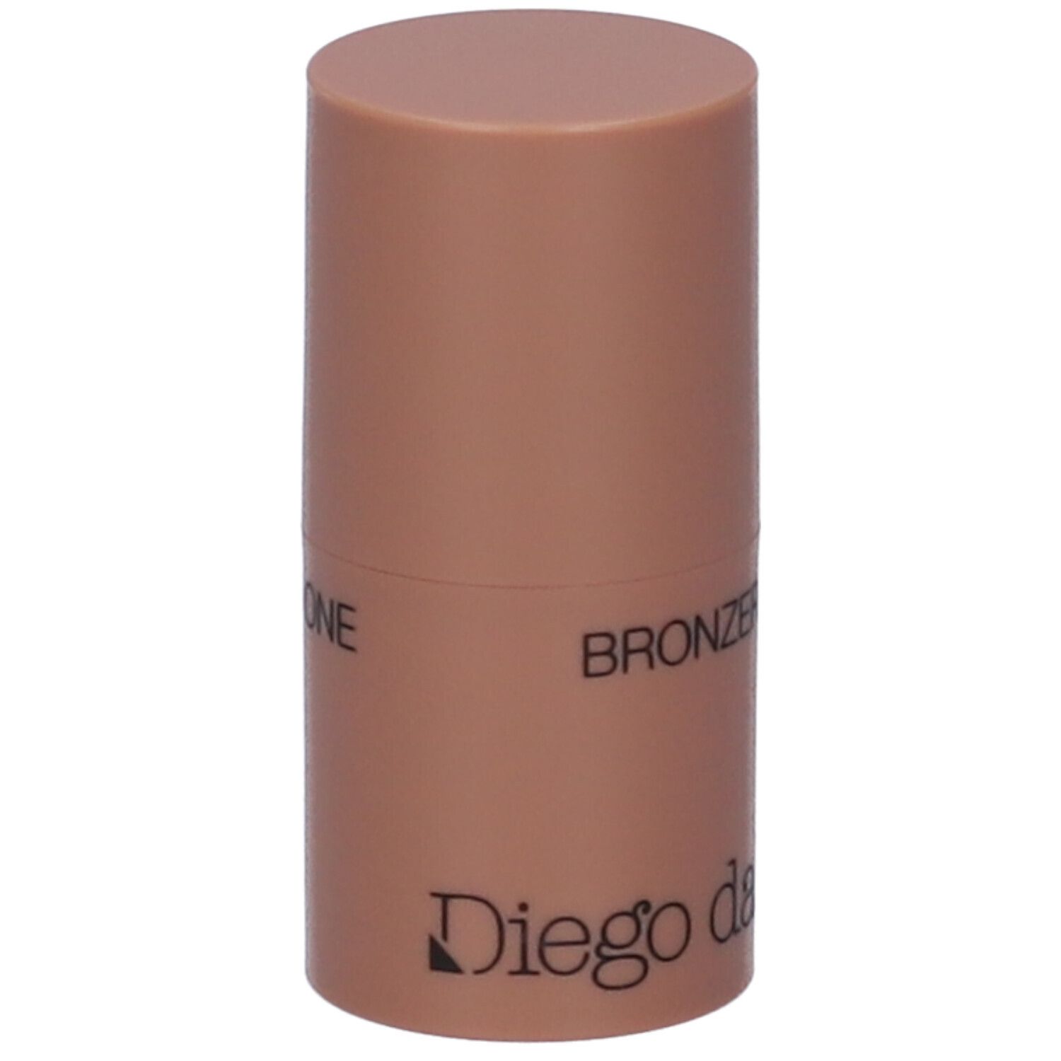 Stick bronzer e contouring cilindrico. Colore marrone chiaro. Scritta: Diego dalla Palma.