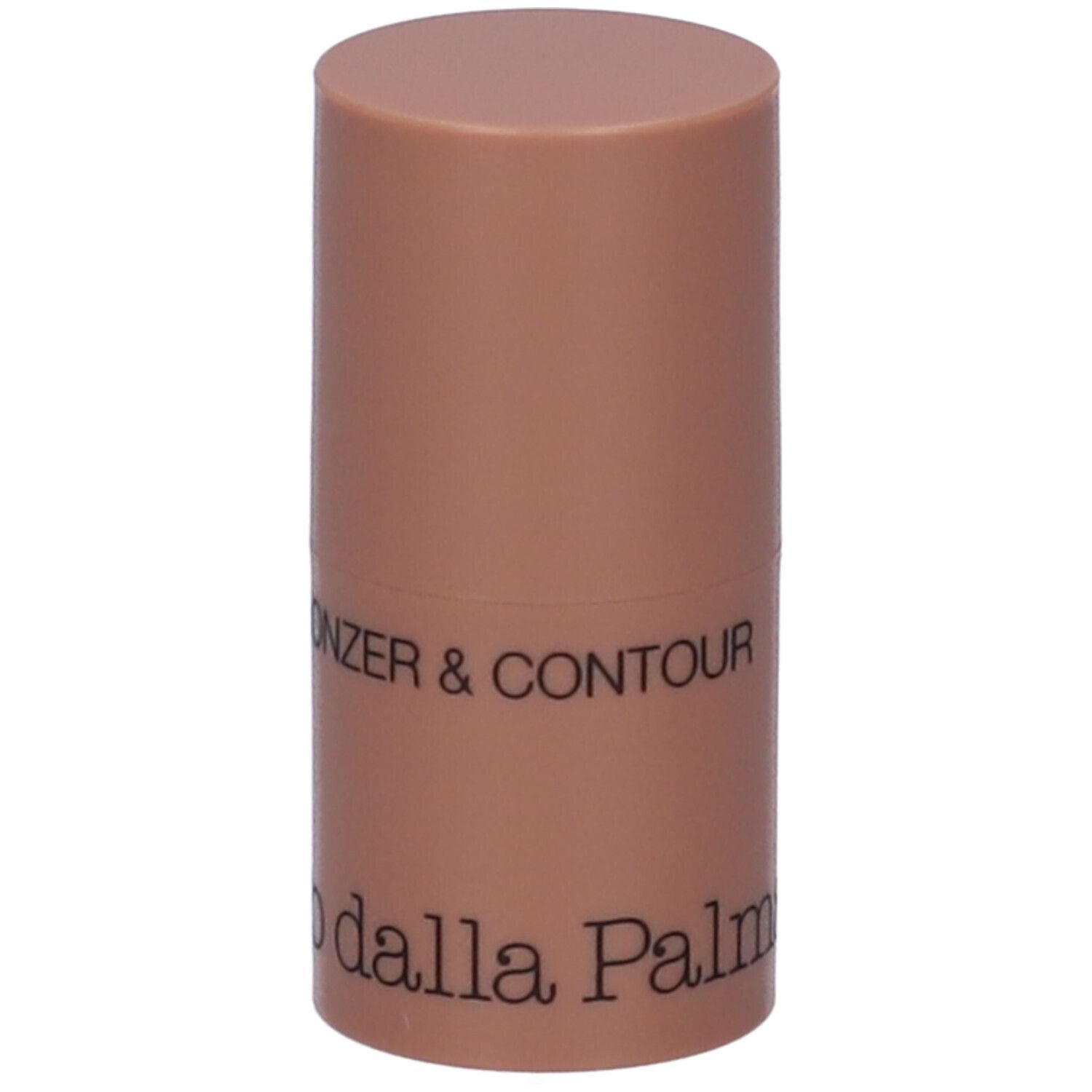 Stick bronzer e contouring cilindrico. Colore marrone chiaro. Scritta: Diego dalla Palma.