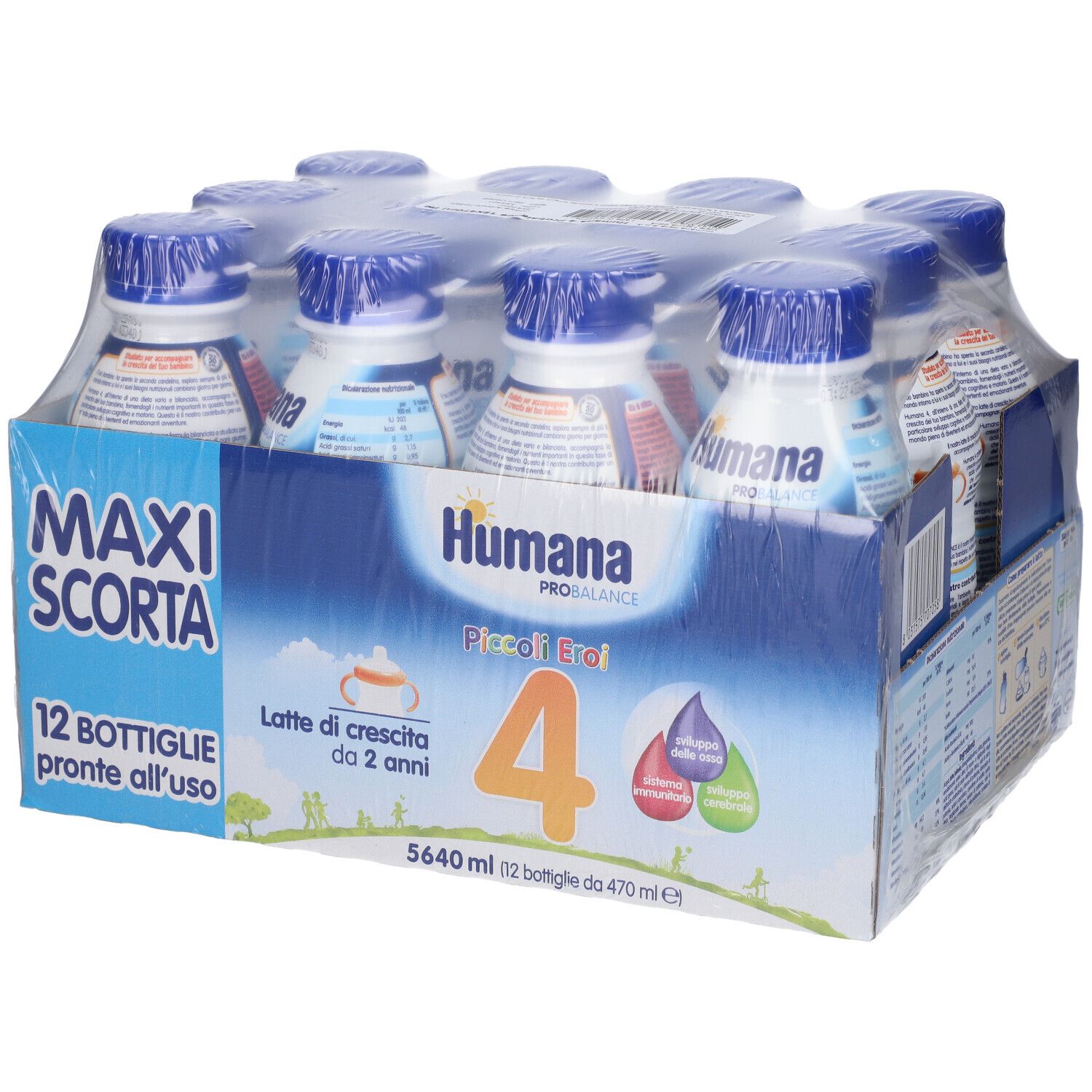 Humana 4 Probalance Multipack 12 Bottiglie