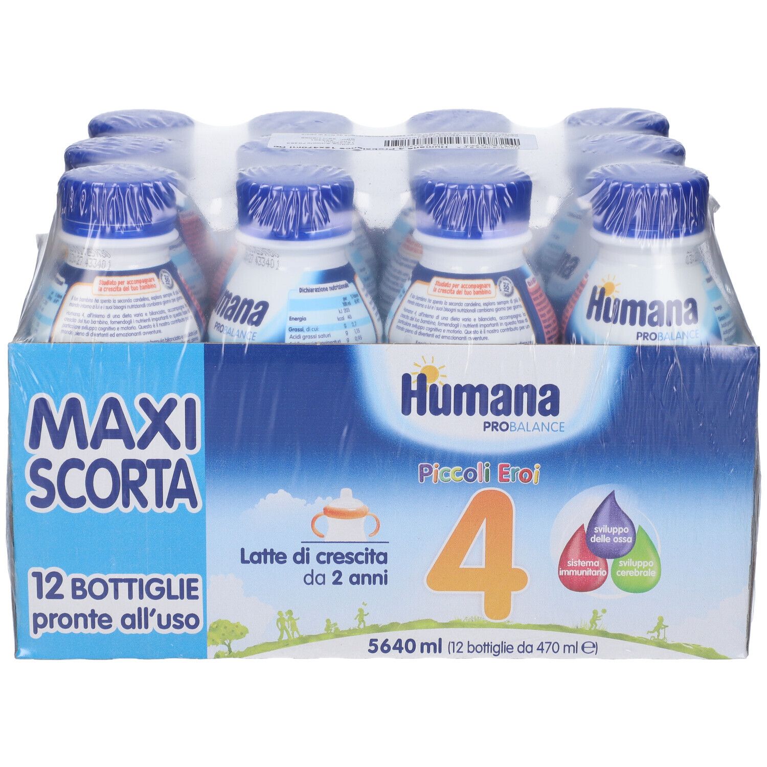 Humana 4 Probalance Multipack 12 Bottiglie