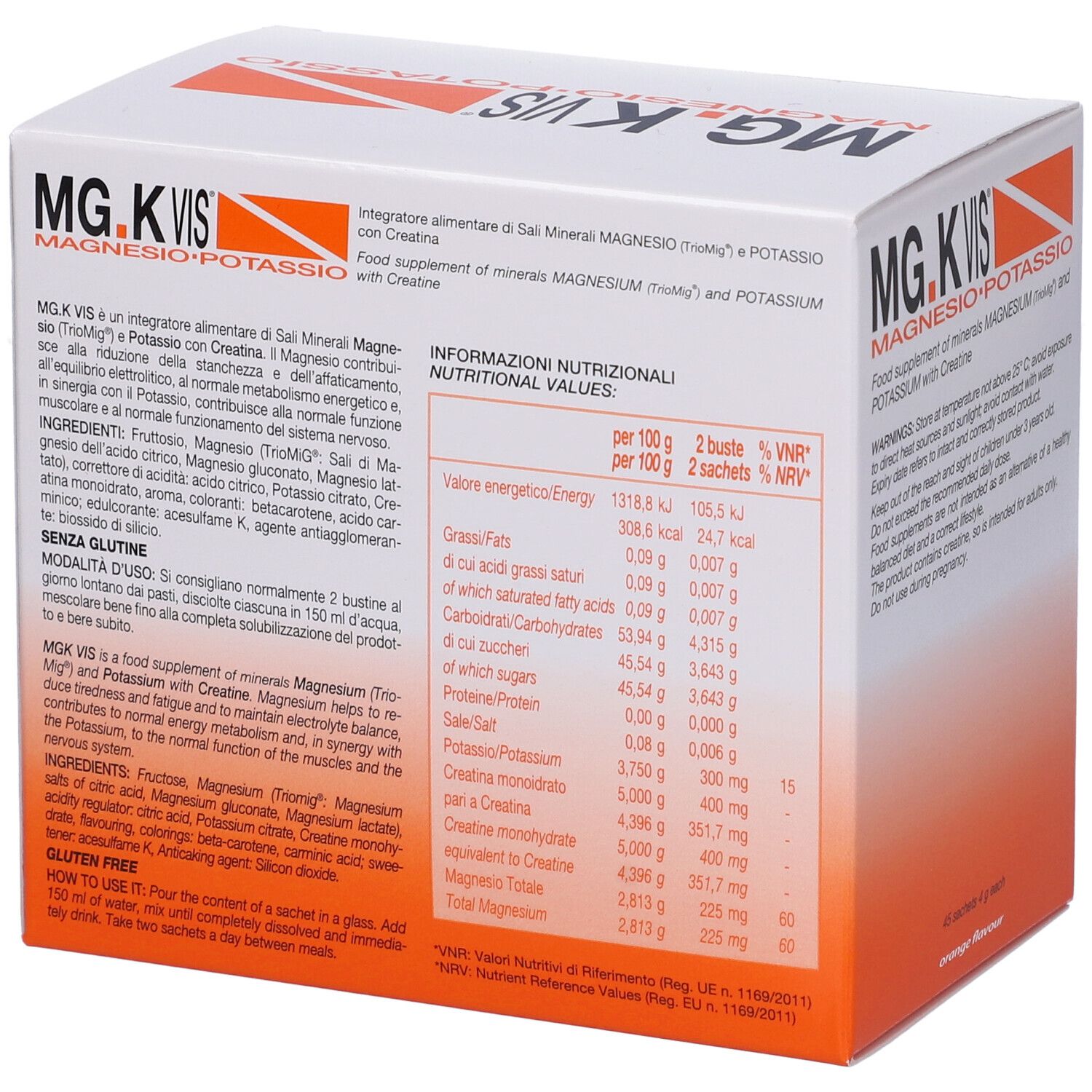 MG.K Vis Magnesio Potassio Orange Bustine