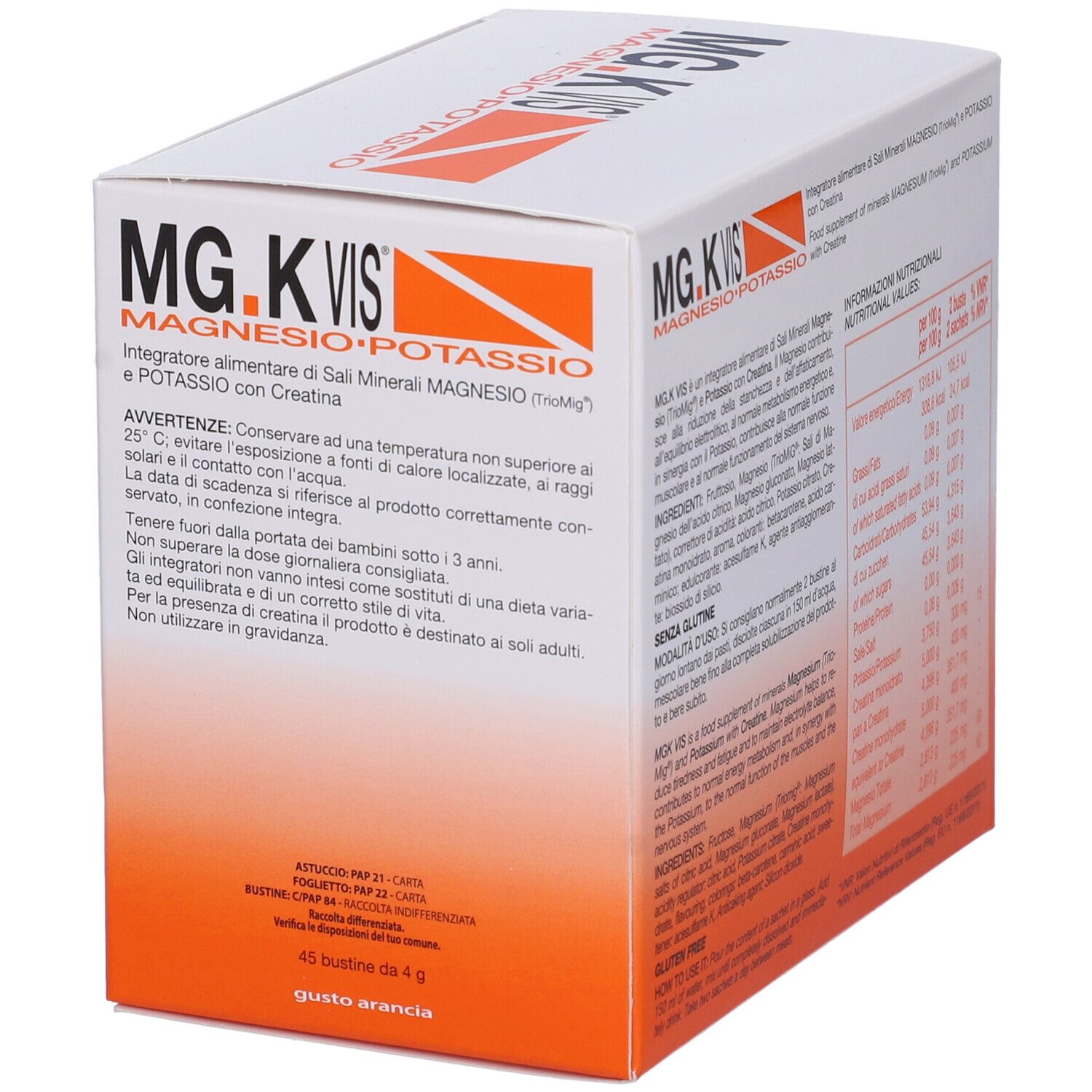MG.K Vis Magnesio Potassio Orange Bustine