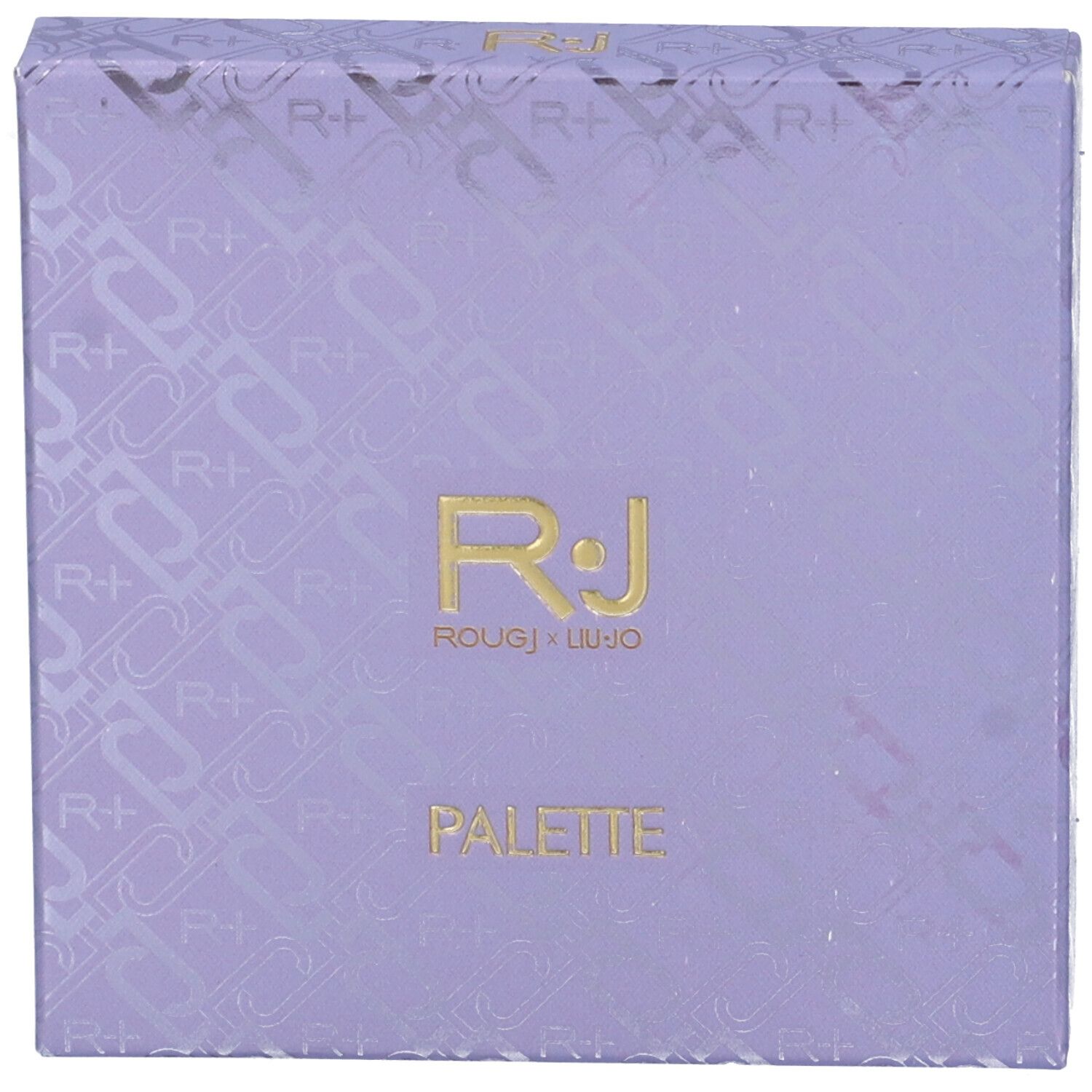 Confezione chiusa. Viola con logo e testo.