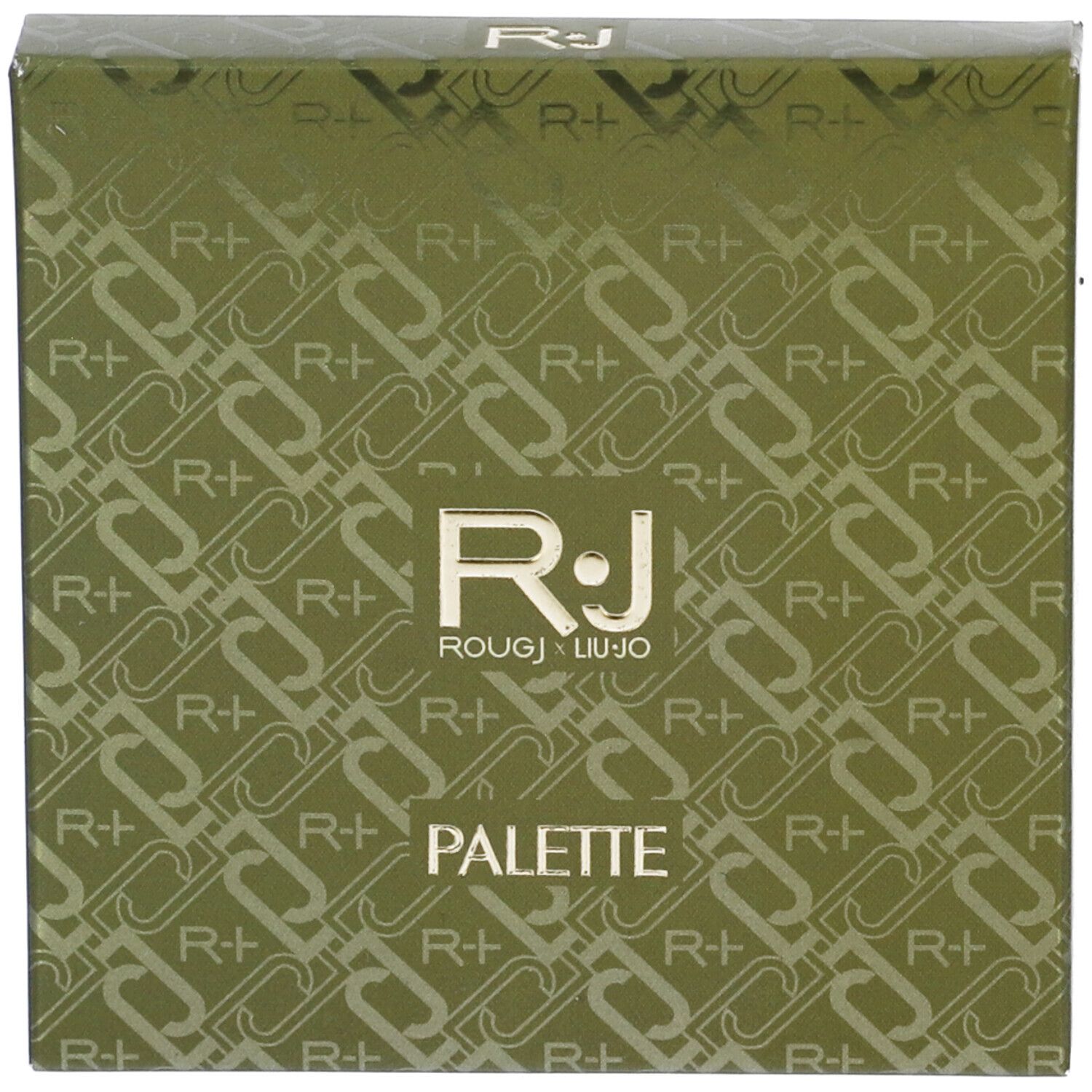 Confezione della palette. Sulla confezione è scritto R+ ROUGJ x LIUJO PALETTE.
