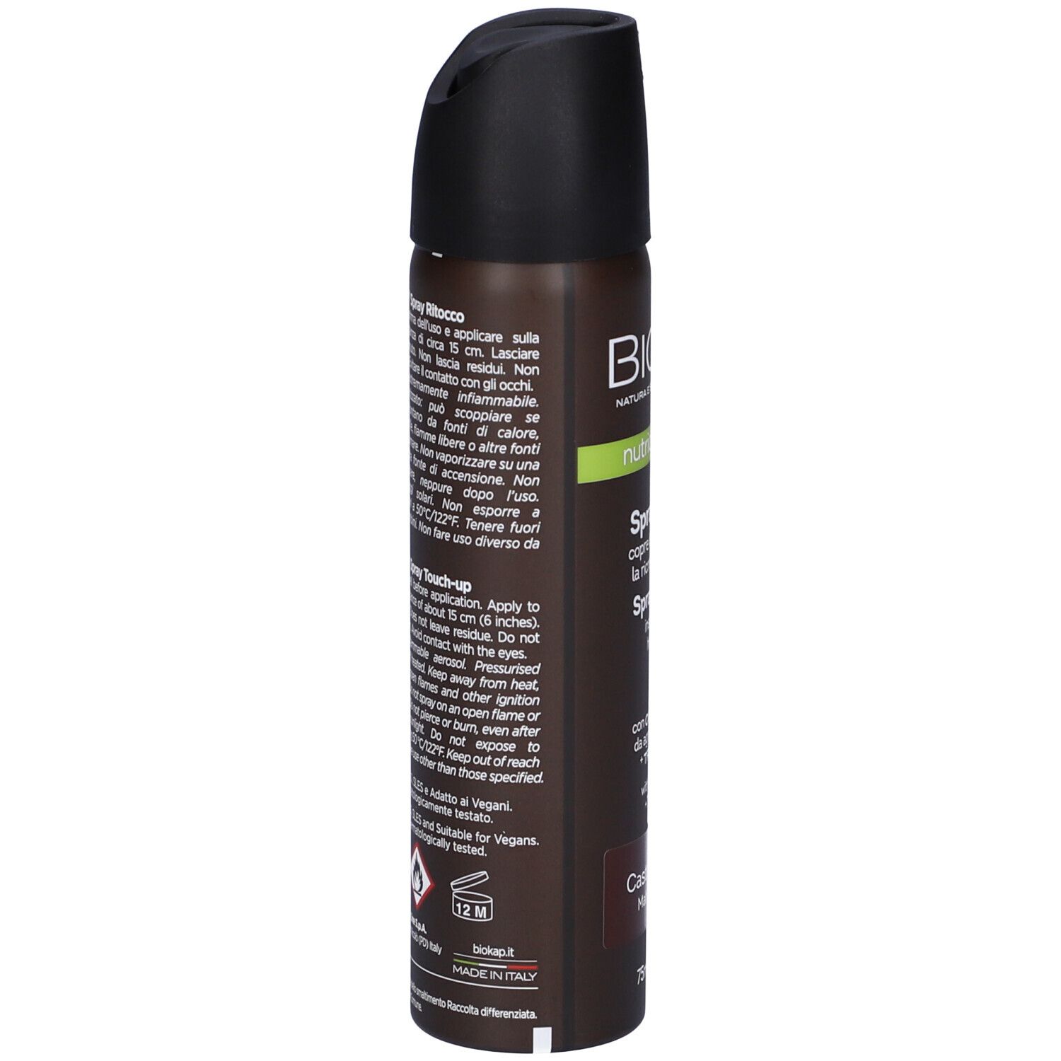 Bios Line  Biokap Nutricolor Delicato Spray Ritocco Castano Mogano 75 Ml