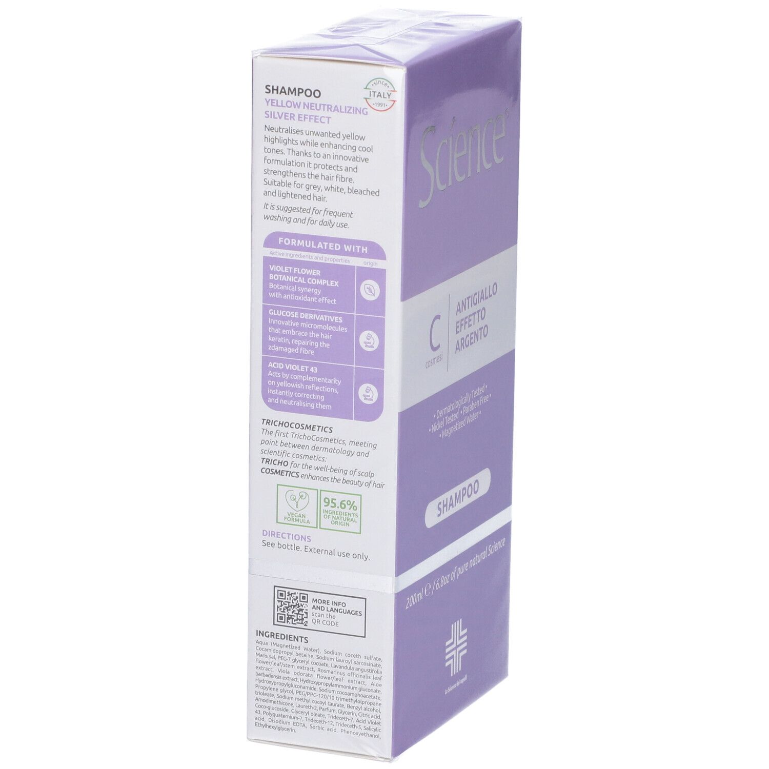 Science Hair Care Shampoo Antigiallo 200ml