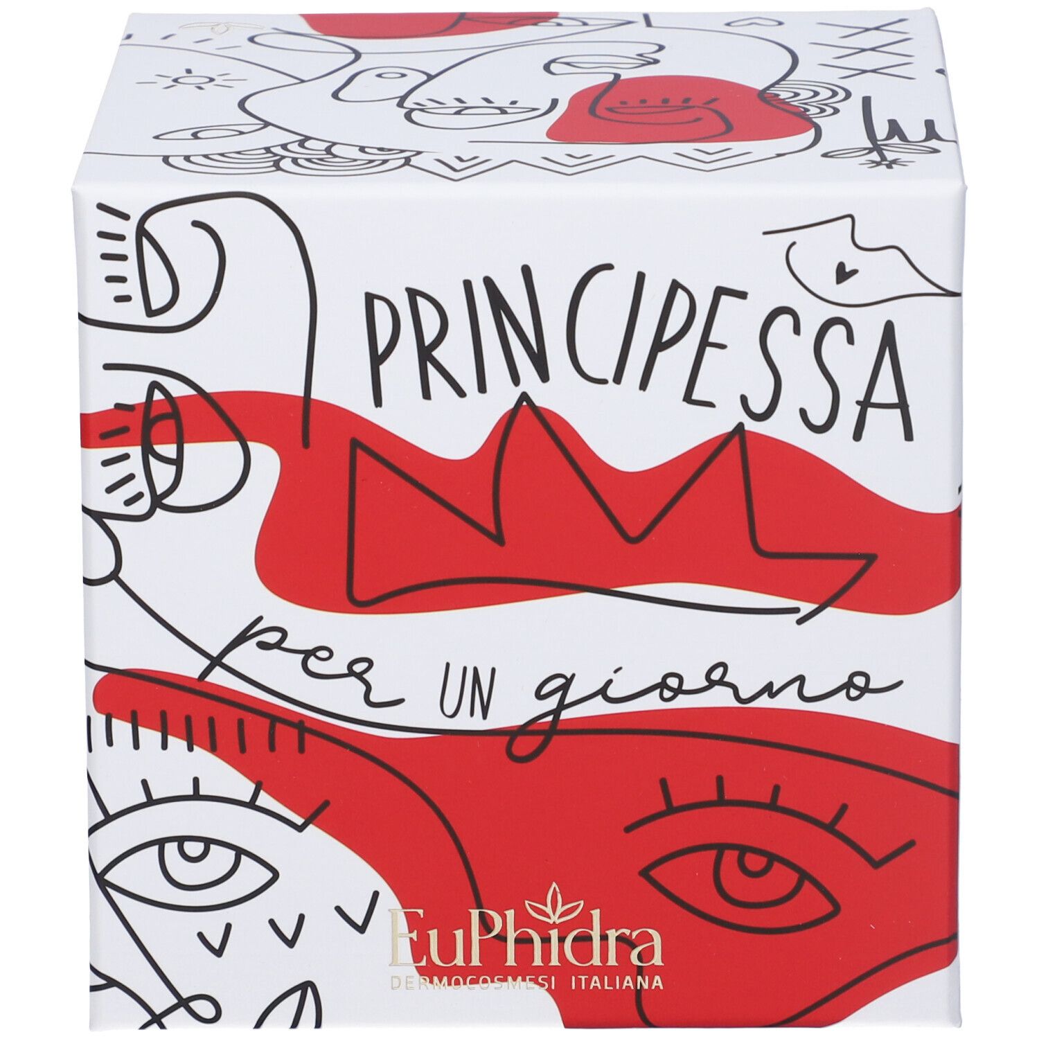 Euphidra Cofanetto Regalo Principessa Per Un Giorno Ombretto Holographic + Mascara Close Up Volume Waterproof + Mini Matita Occhi Nera