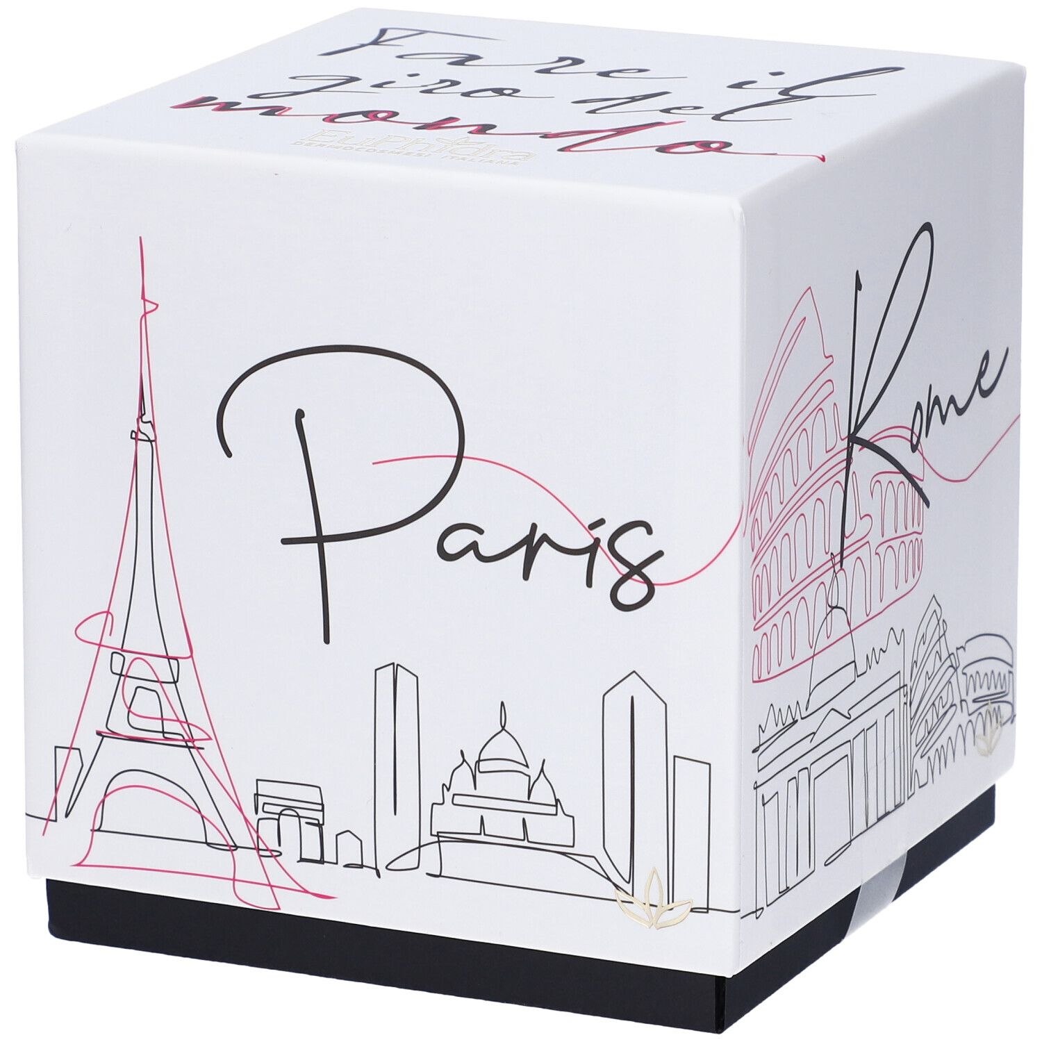 Euphidra Cofanetto Regalo Fare il Giro Del Mondo Smalto Indurente + Base & Top Coat + Crema Mani Fiori Ciliegio