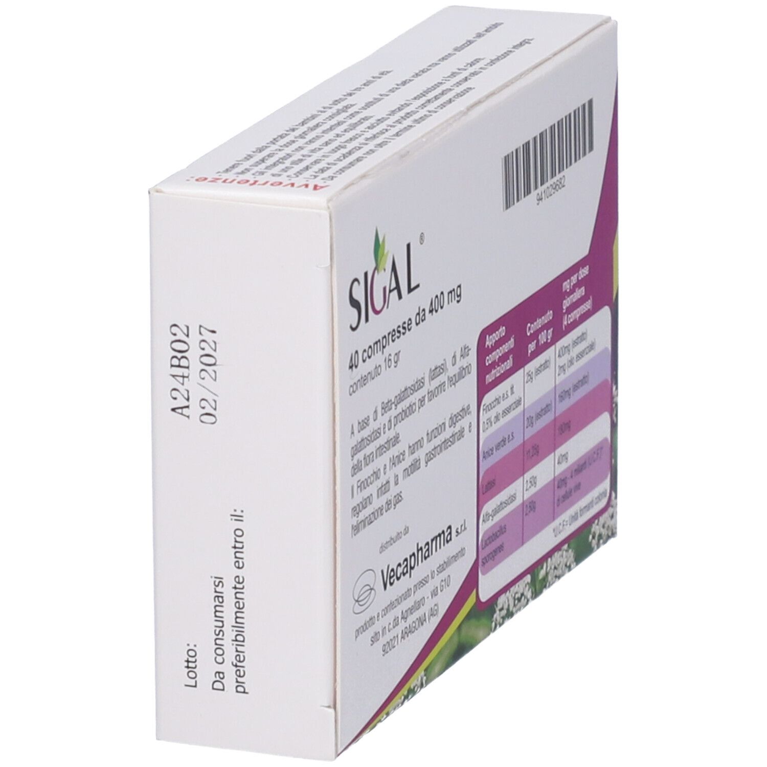 Sigal 40 Compresse 16 G
