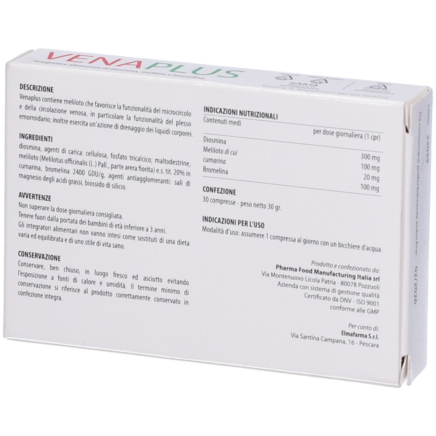 Venaplus 30 Compresse