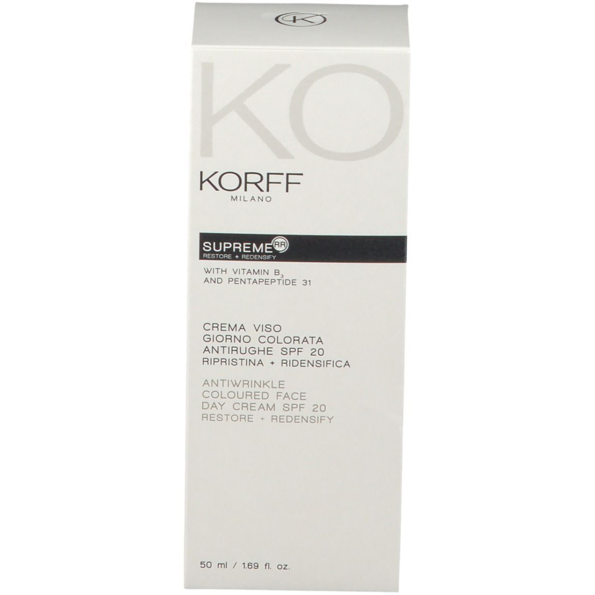 KORFF Supreme Crema Colorata SPF 20