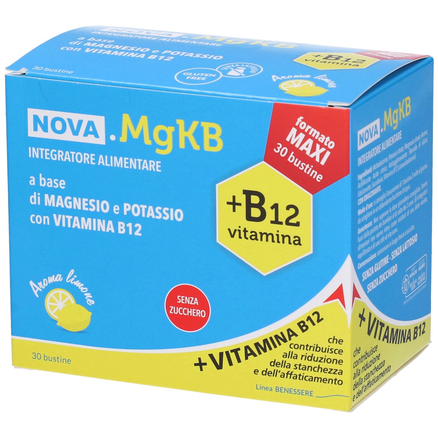NOVA.MG+KB12 MAGNESIO E POTASSIO  Bustine Sali minerali