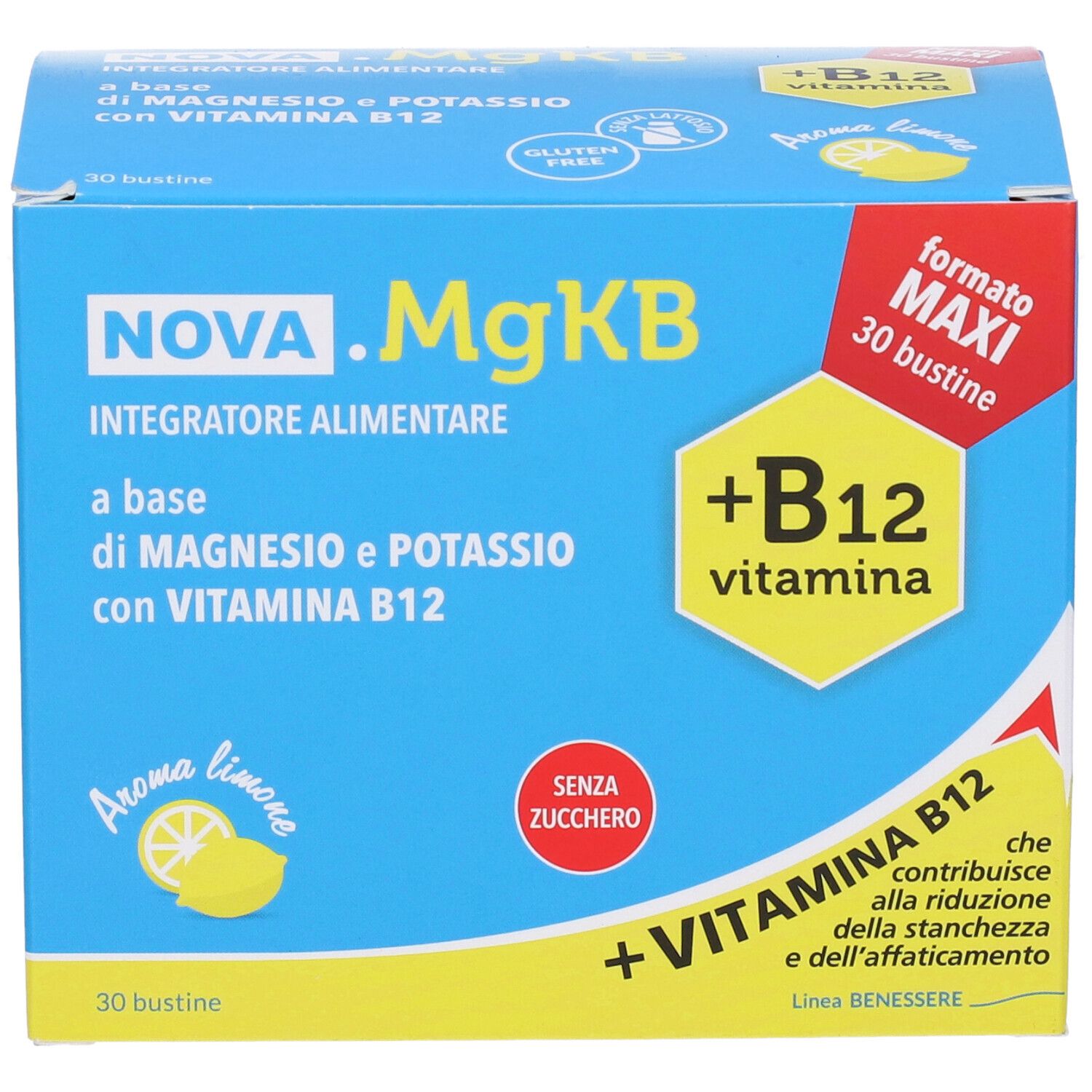 NOVA.MG+KB12 MAGNESIO E POTASSIO  Bustine Sali minerali