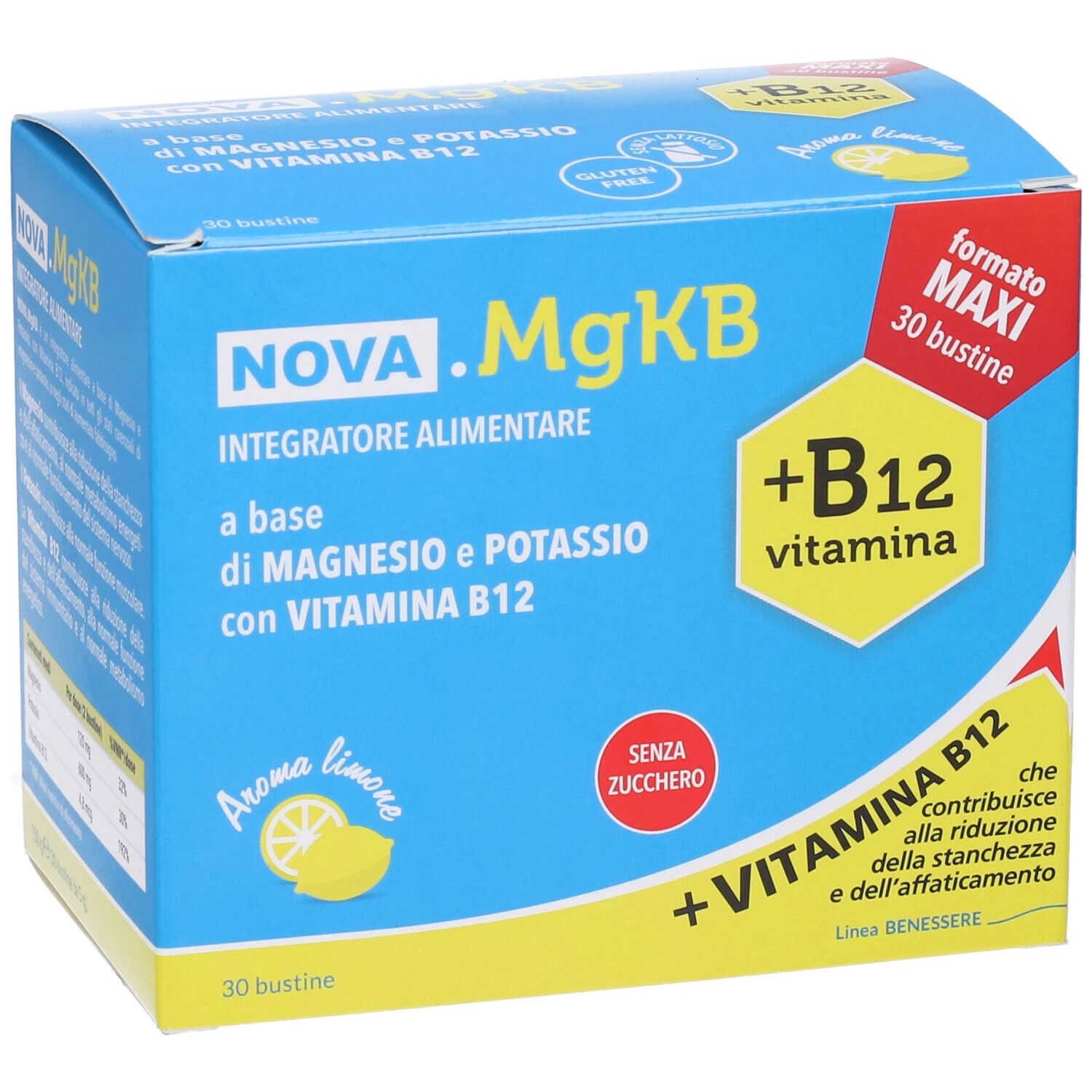 NOVA.MG+KB12 MAGNESIO E POTASSIO  Bustine Sali minerali