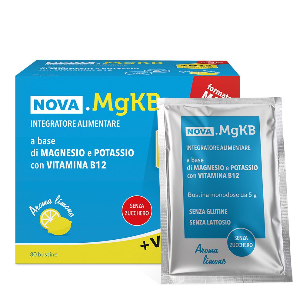NOVA.MG+KB12 MAGNESIO E POTASSIO  Bustine Sali minerali