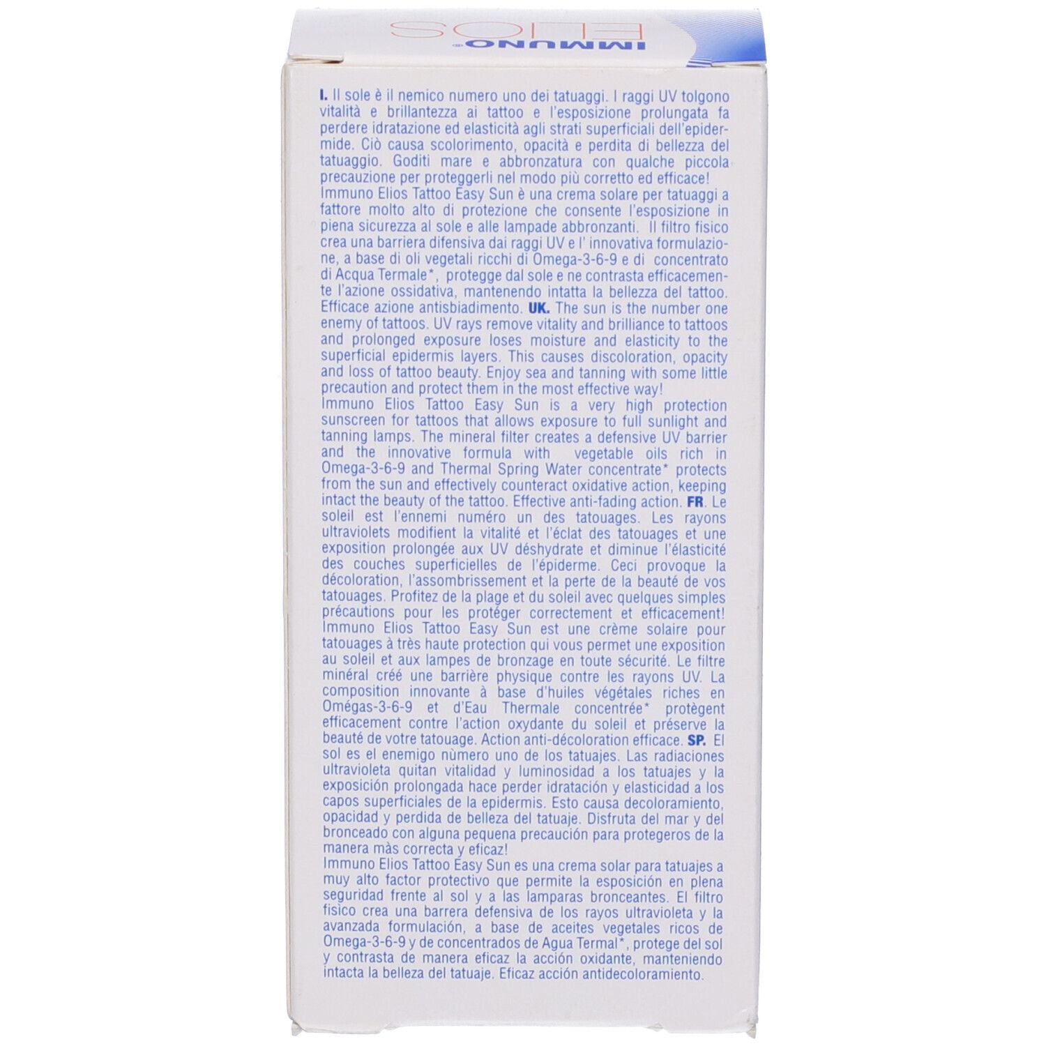 Immuno Elios Tattoo Eas Spf50+