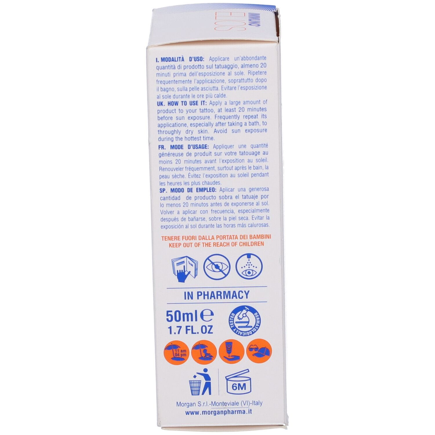 Immuno Elios Tattoo Eas Spf50+