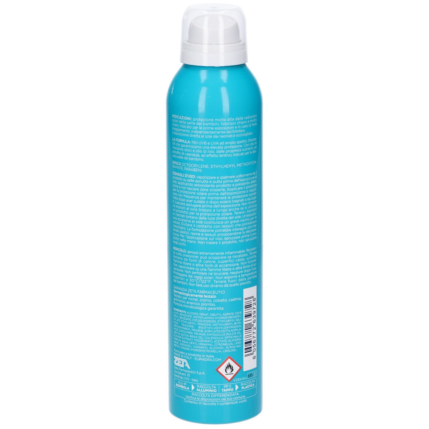 Euphidra Kaleido Spray Invisibile Bambini Spf50+ 200 Ml