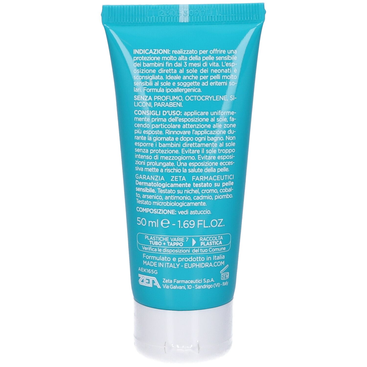 Euphidra Kaleido Latte Solare Bambini Spf50+