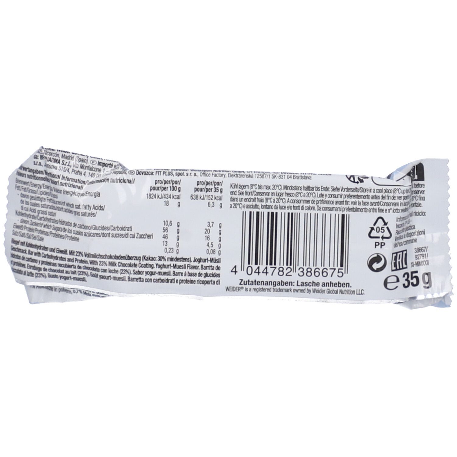 Weider Classic Bar Yogurt-Muesli