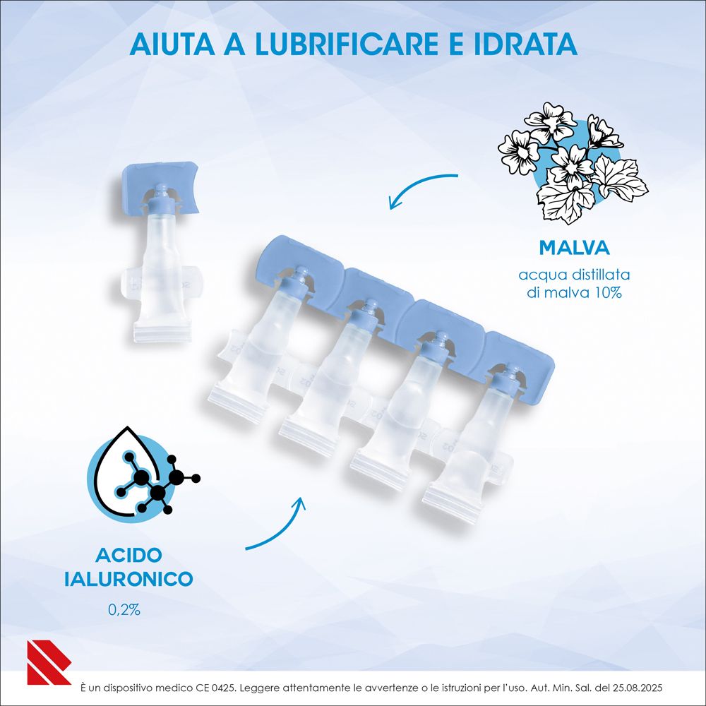 Monodose Eumill Protection con estratto di Malva e Acido Ialuronico. Applicazione sterile, pratica e igienica.