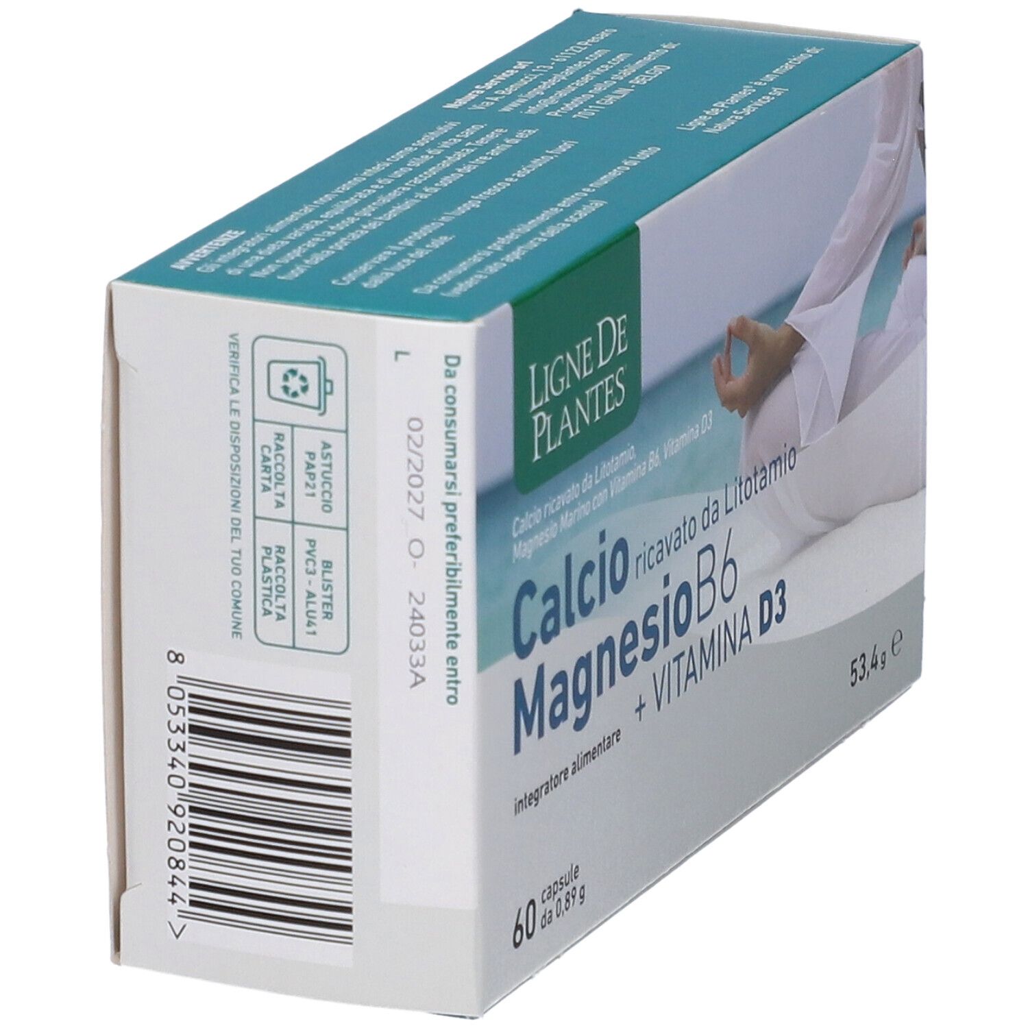 Calcio + Magnesio B6 + Vitamina D3 60 Capsule