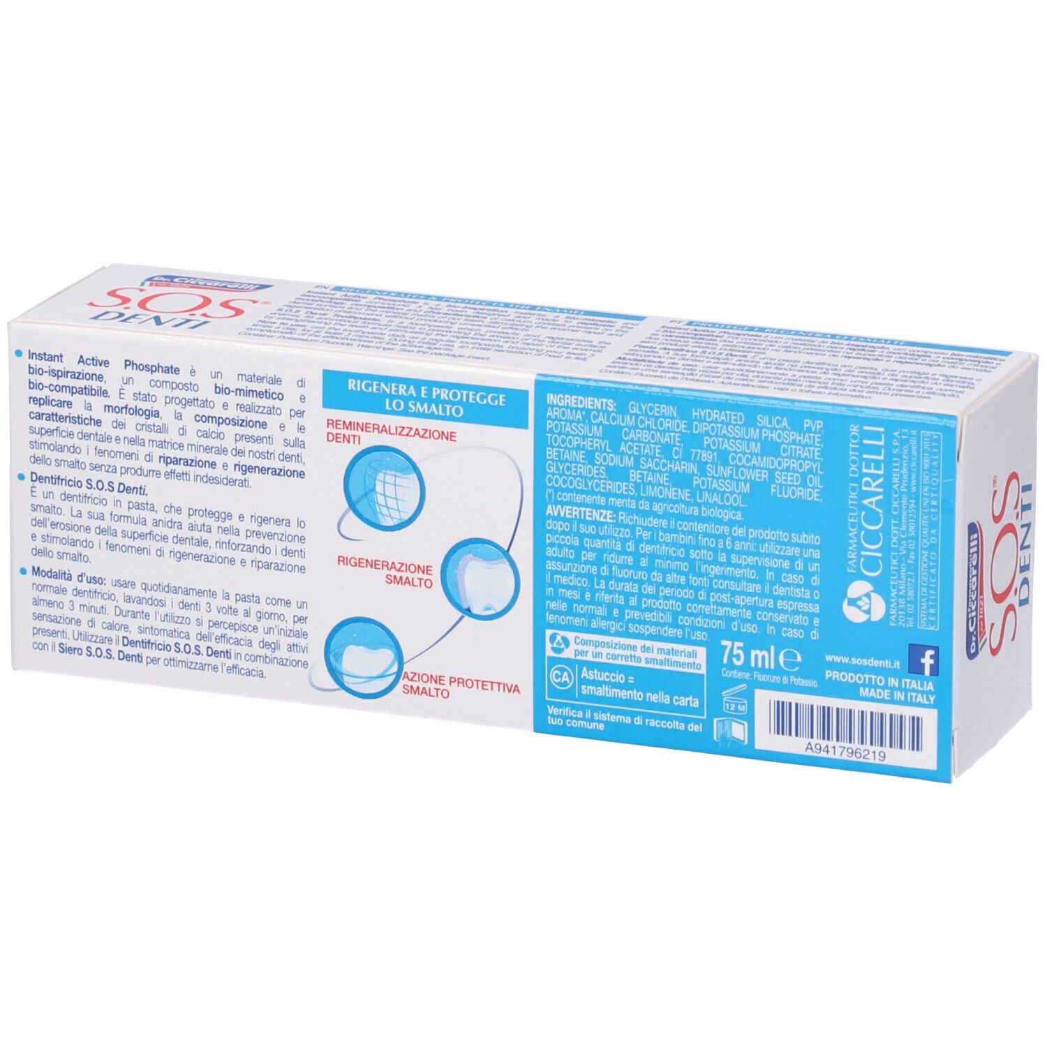 SOS Denti Dentifricio Rigenera Smalto
