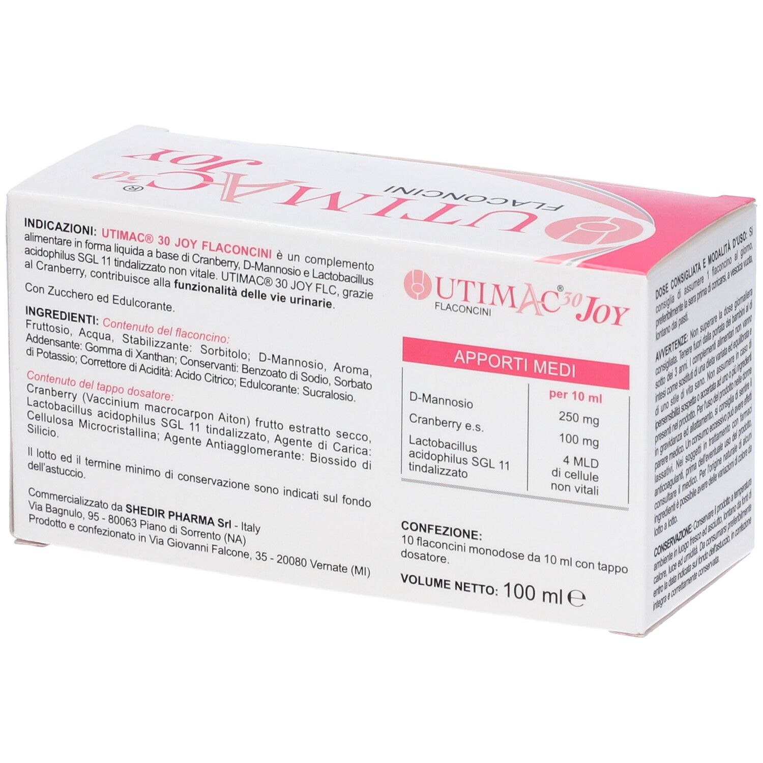 Utimac 30 Joy 10 Flaconcini 10 Ml