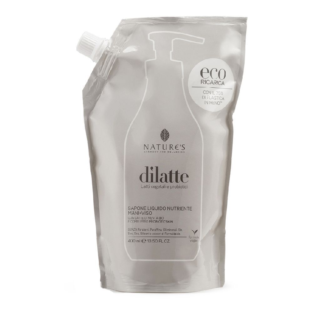 Nature'S Dilatte Sapone Liquito Mani/Viso Ricarica 400 Ml