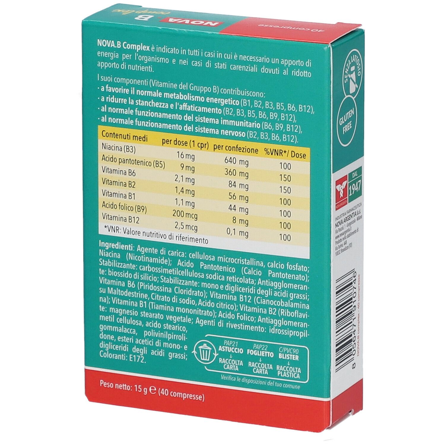 NOVA.B Compresse vitamina