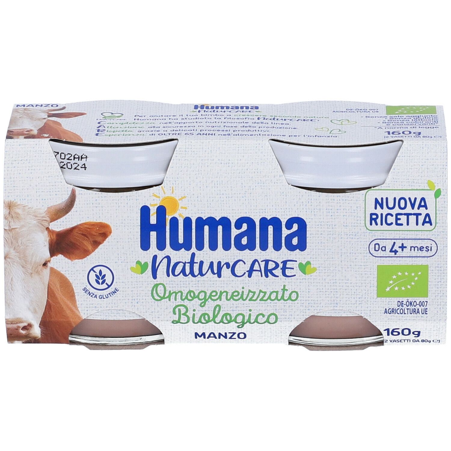 Humana Omogeneizzato Con Carne Di Manzo Biologico