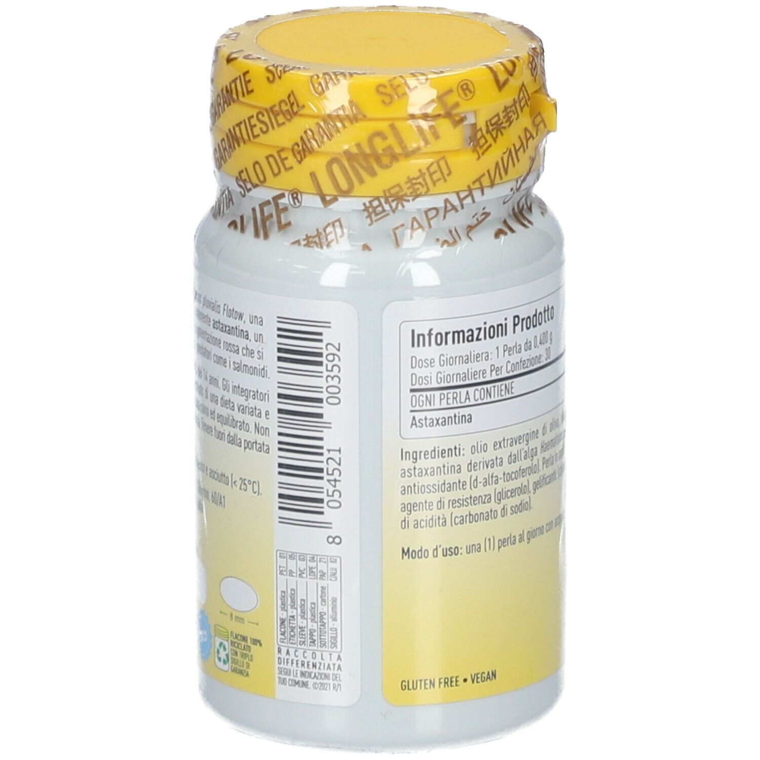 LongLife® Astaxanthin Vegan 4mg
