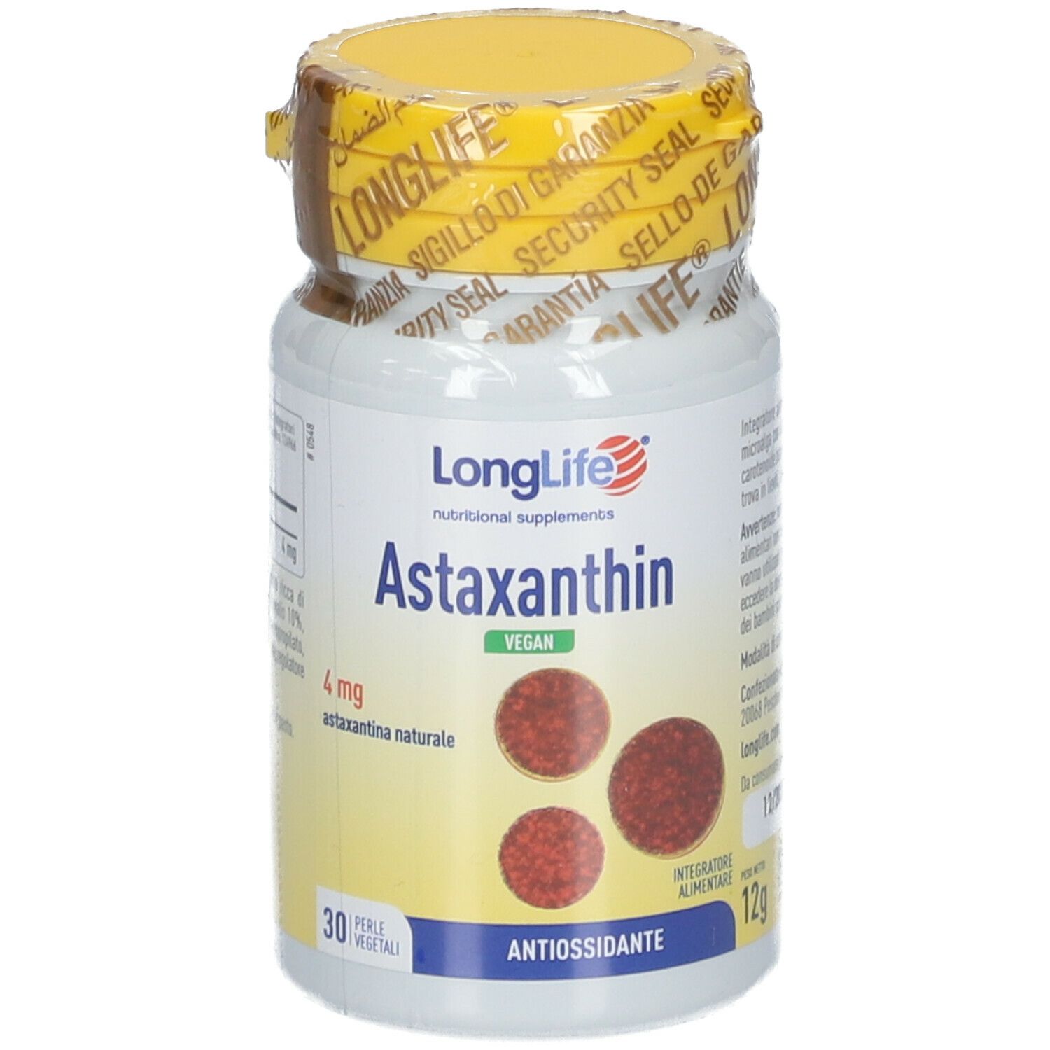 LongLife® Astaxanthin Vegan 4mg