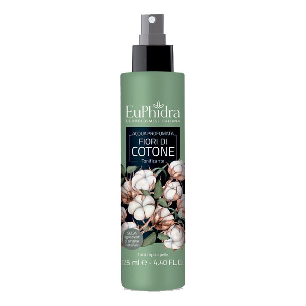 Euphidra Acqua Profumata Cotone In Flacone Con Etichetta Pompa Spray