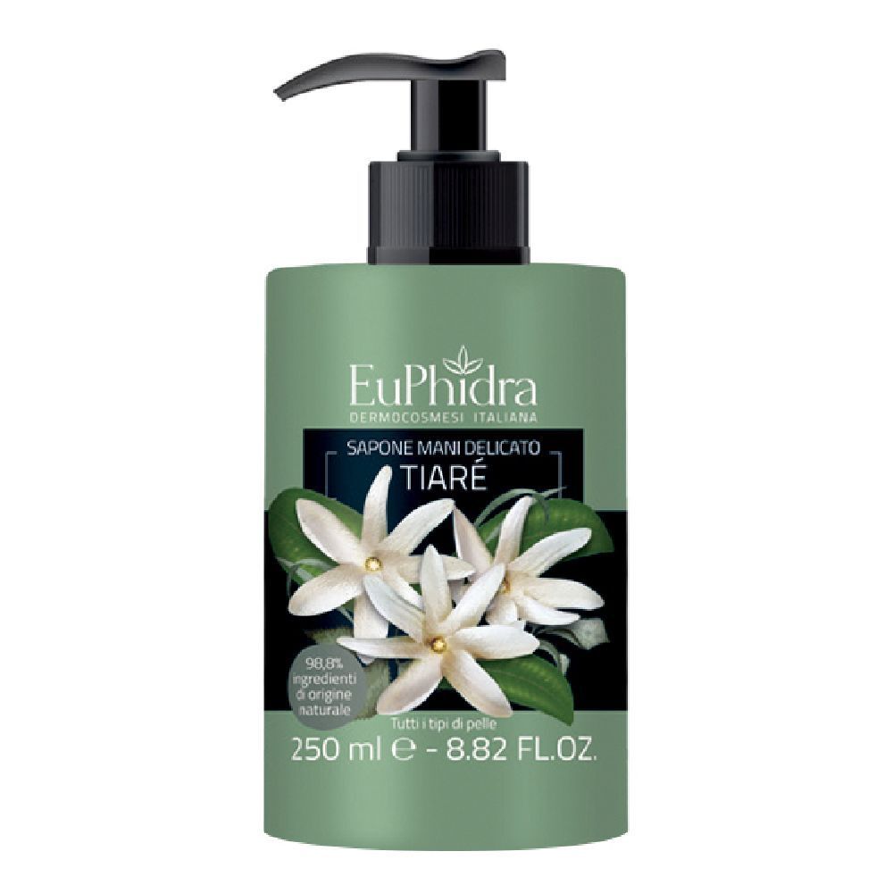 Euphidra Sapone Liquido Mani Tiare' In Flacone Con Etichetta Dispenser
