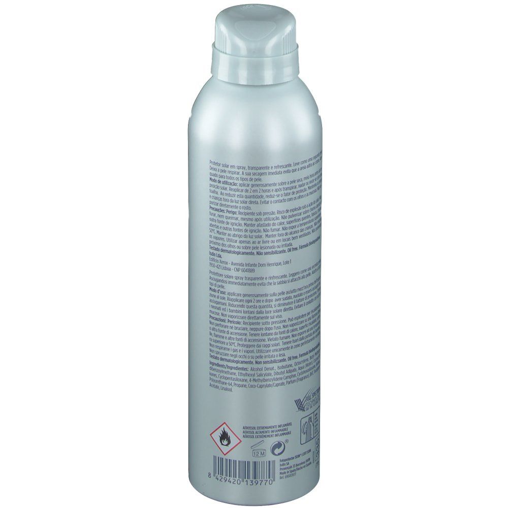 Fotoprotector ISDIN® Transparent Spray SPF 50+