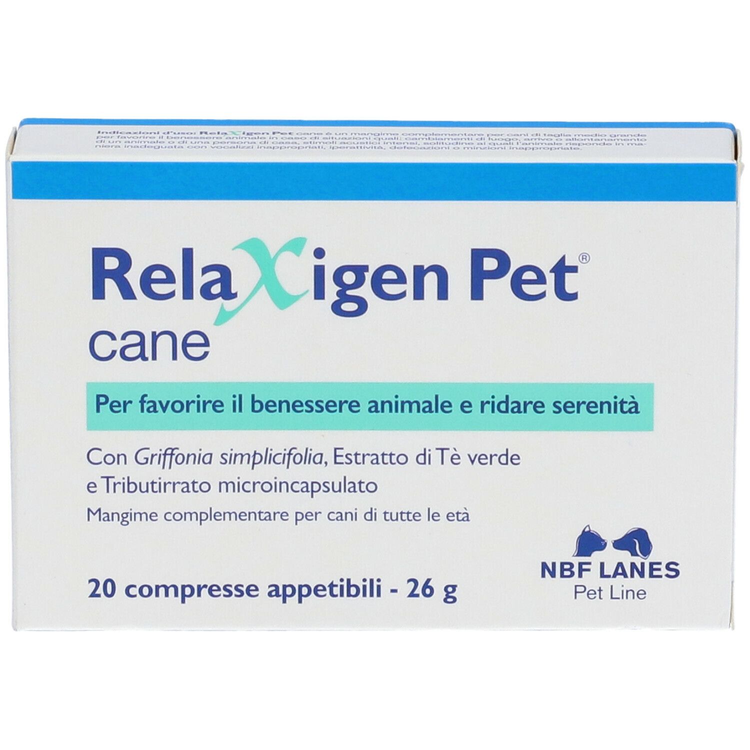 NBF LANES Relaxigen Pet Dog 20 Tablets