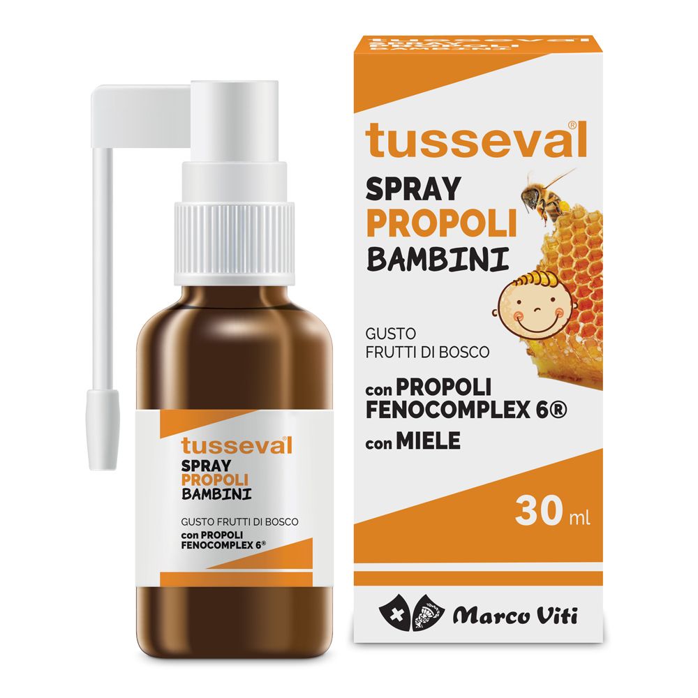 Tusseval Gola Propoli Spray Per Bambini 30 Ml