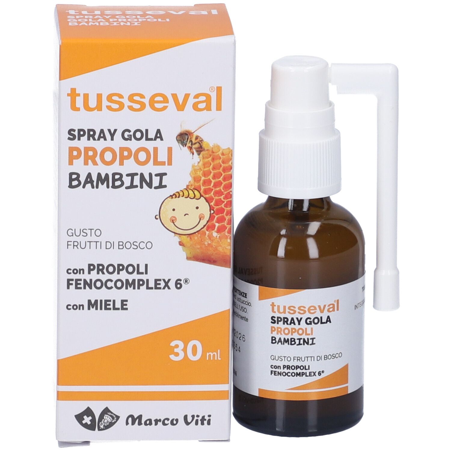Tusseval Gola Propoli Spray Per Bambini 30 Ml