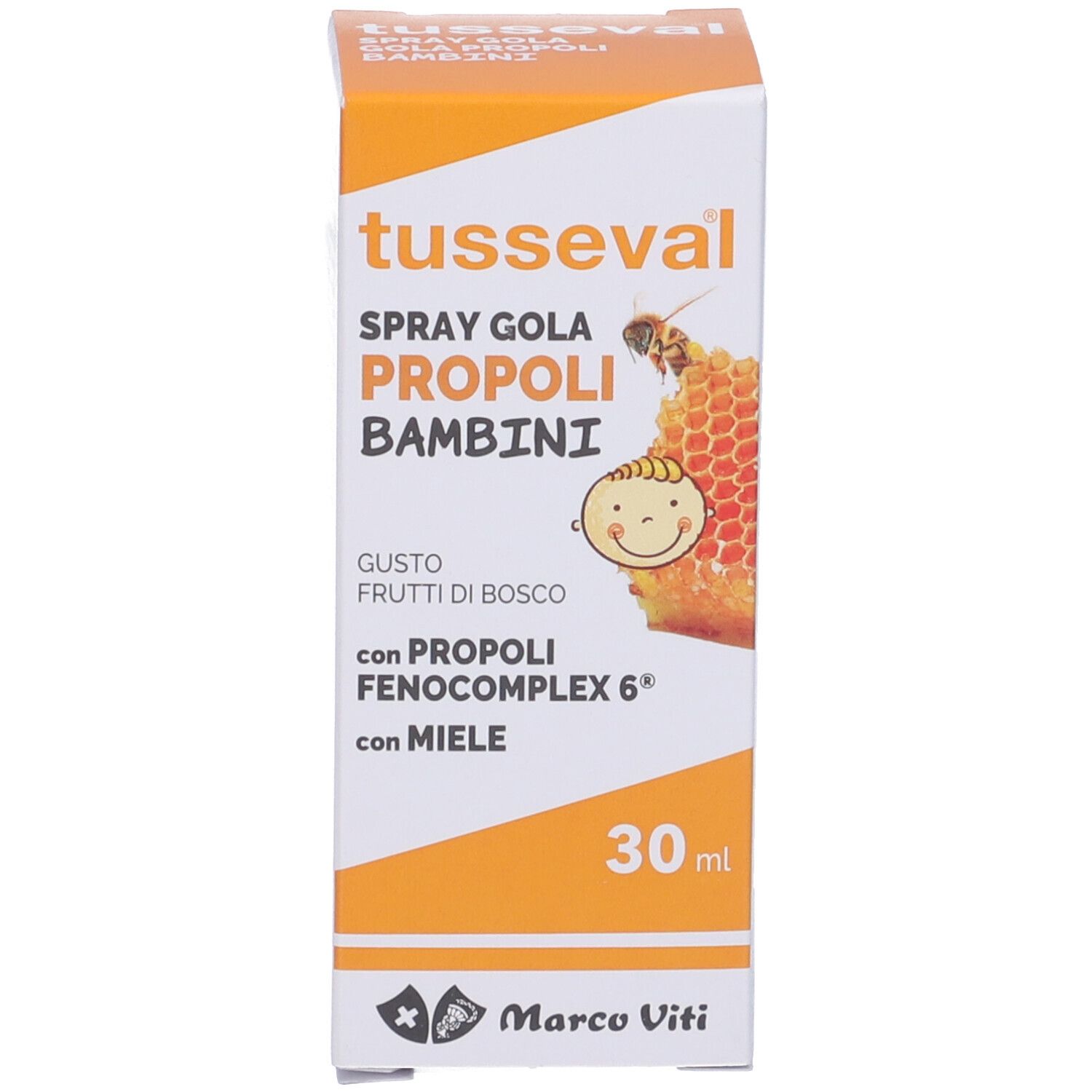 Tusseval Gola Propoli Spray Per Bambini 30 Ml