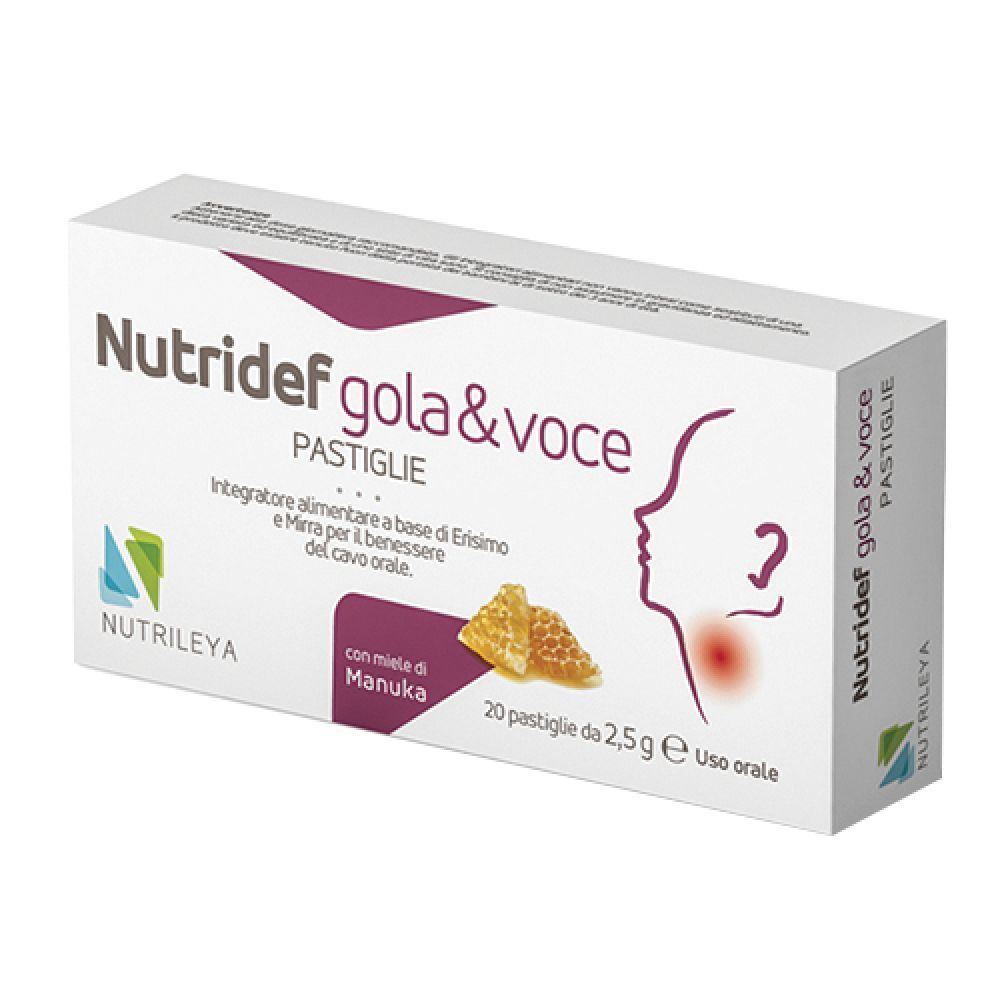 Nutridef Gola & Voce Miele E Limone 20 Pastiglie
