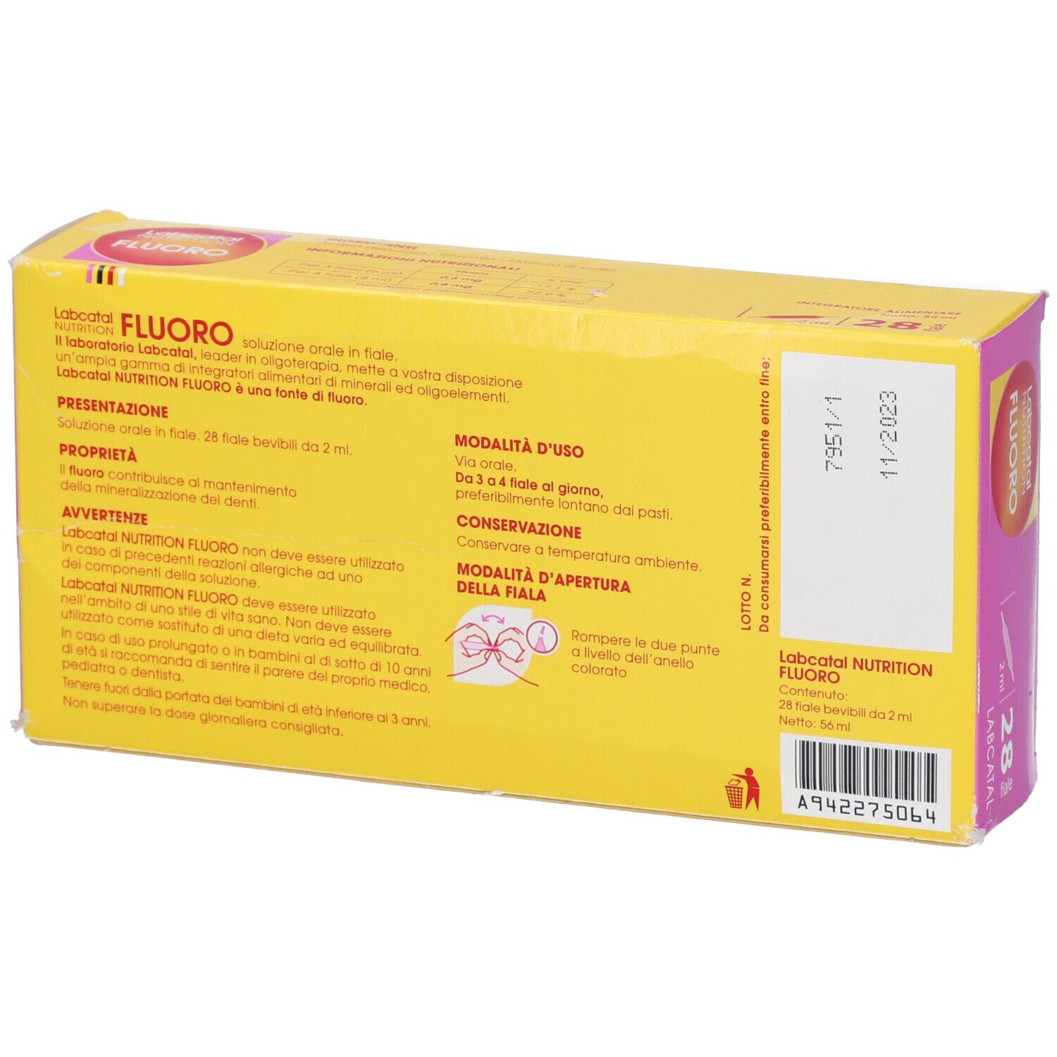 Labcatal Nutrition Fluoro 28 Fiale 2 Ml