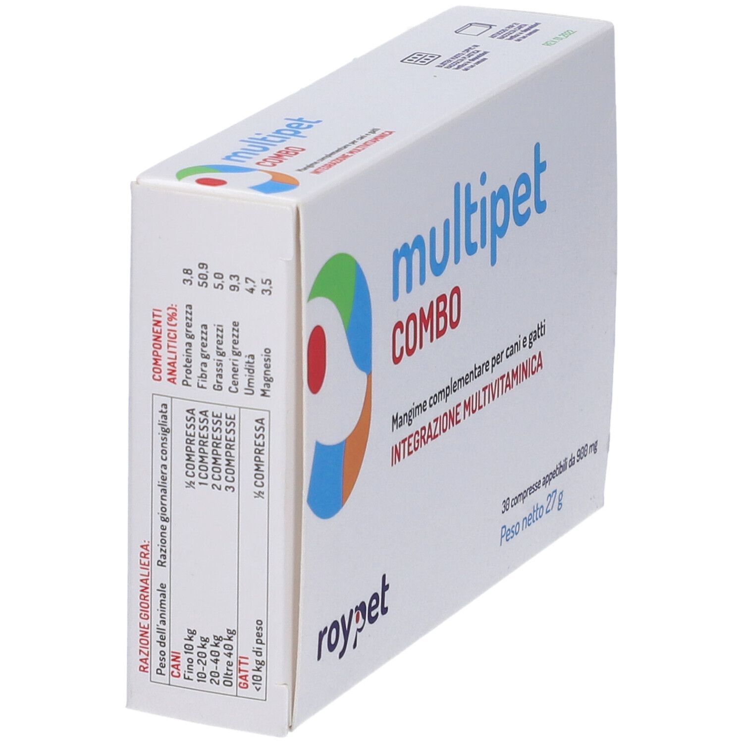 Multipet Combo Integratore Vitaminico Per Cani E Gatti 30 Compresse